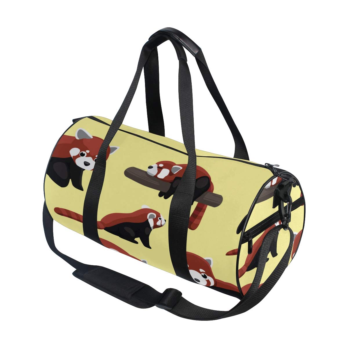 Red Panda Cartoon Duffle Bag - Waterproof Gym Yoga Tote for Women & Men - Travel, Fitness & Sports Crossbody Shoulder Bag - Perfect for Workouts, Beach Trips & Weekend Getaways