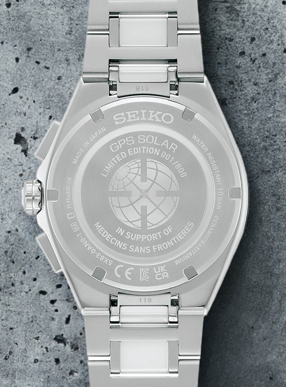 SEIKO ASTRON NEXTER GPS Solar Watch - Limited Edition SBXC173/SSH173 (Made in Japan) - Medicins Sans Frontieres Collaboration - Perfect for Travel, Business & Luxury Collectors