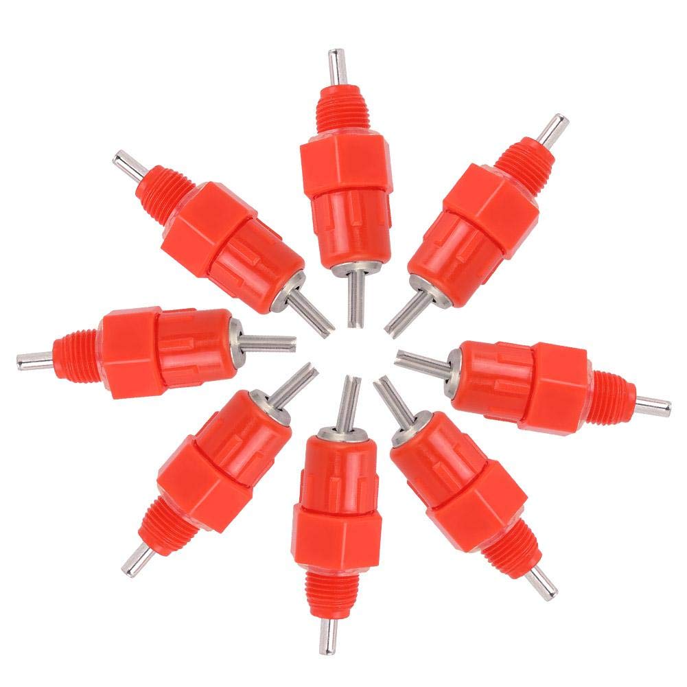 100PCS Automatic Chicken Water Nipple Drinkers - Poultry Watering System for Hens, Ducks & Geese - Durable & Leak-Proof Poultry Drinkers for Coops, Farms & Backyard Flocks - Perfect for Chicken Coops, Duck Pens & Livestock Watering Systems