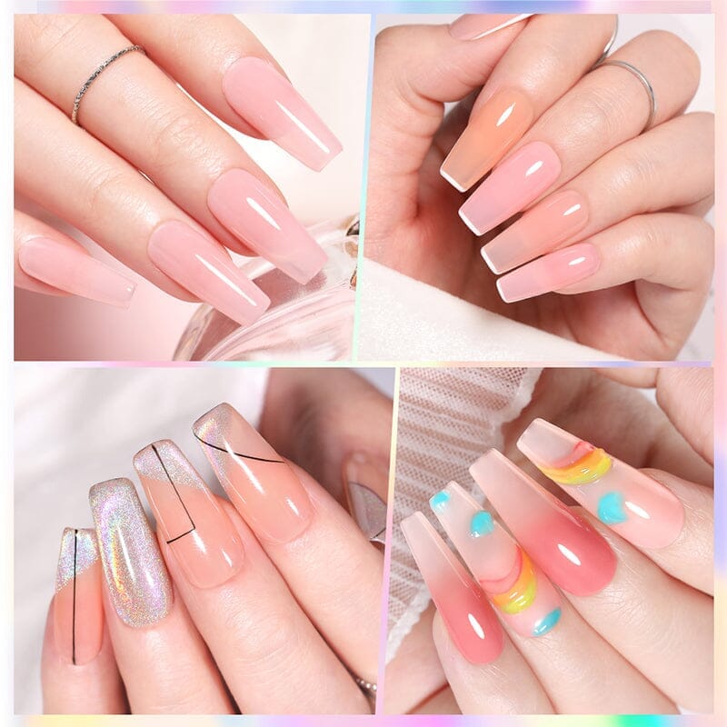Jelly Nude Gel JN23 - 10ml Nail Polish for Natural Nails | Perfect for Manicures, Pedicures & DIY Nail Art at Home