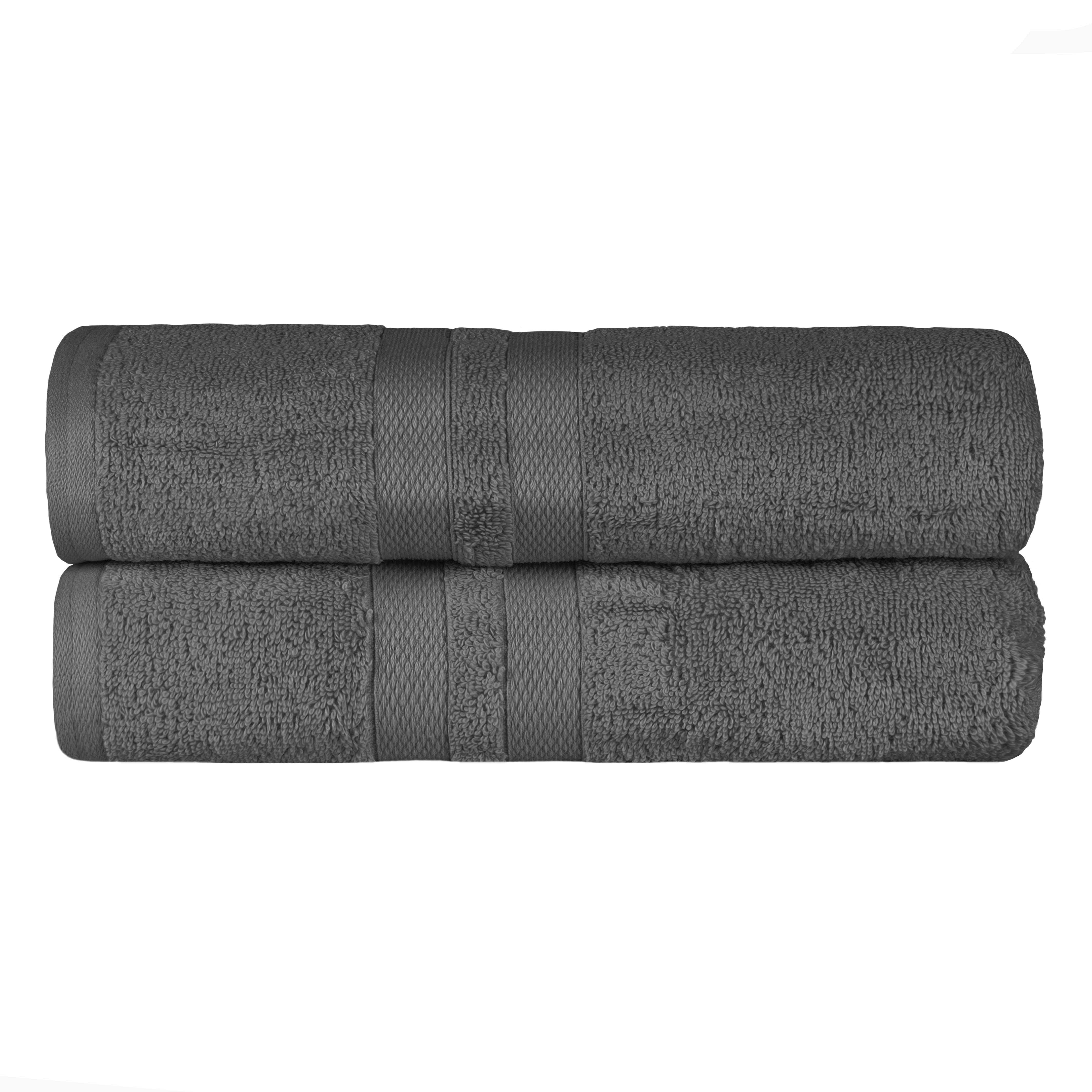 Ultra Soft 100% Cotton Bath Towel Set - 2 Piece Absorbent Bath Sheets for Spa, Gym & Luxury Bathroom Use