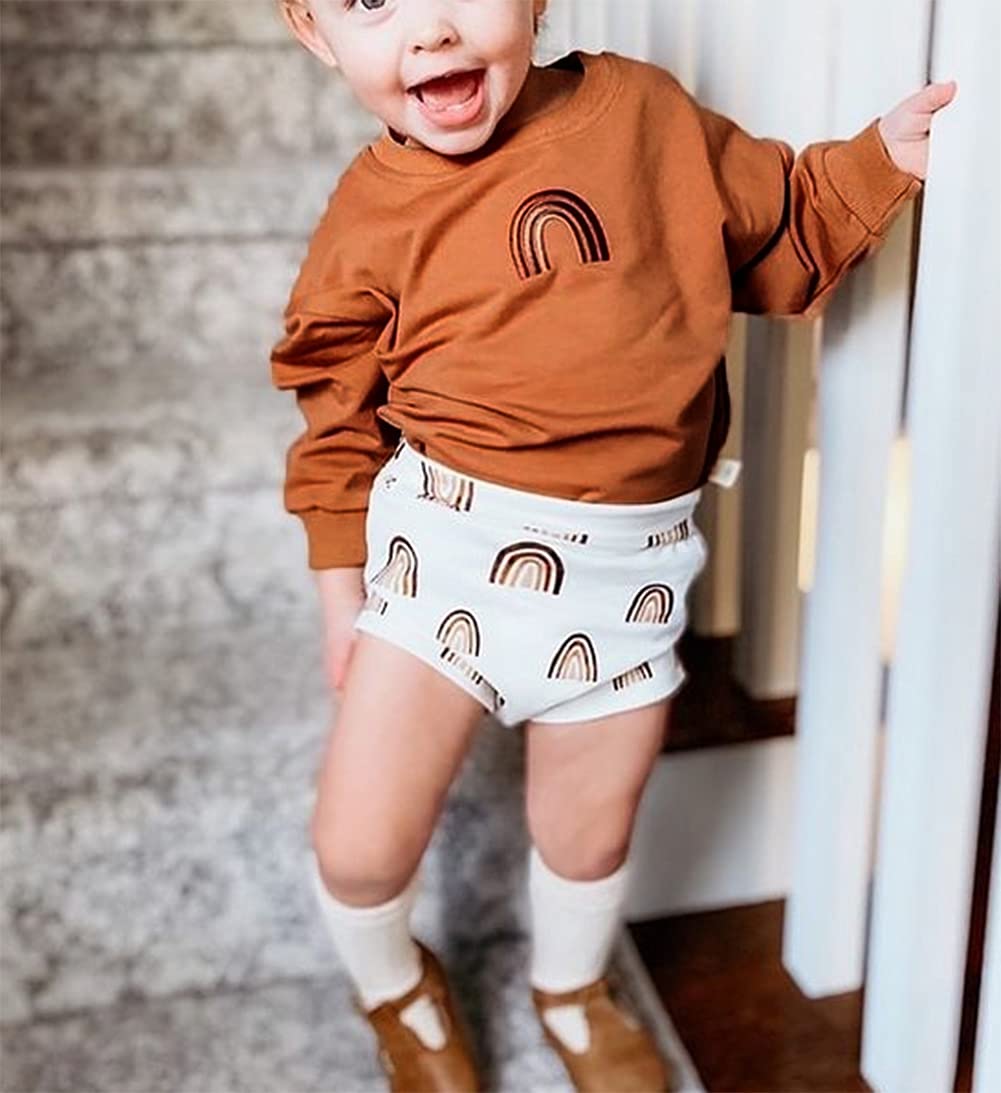 Rainbow Sweater Romper for Baby Girls - Warm Winter Outfit for Newborns & Toddlers | Cozy Fleece Jumpsuit for Playdates, Family Photos & Holiday Gatherings