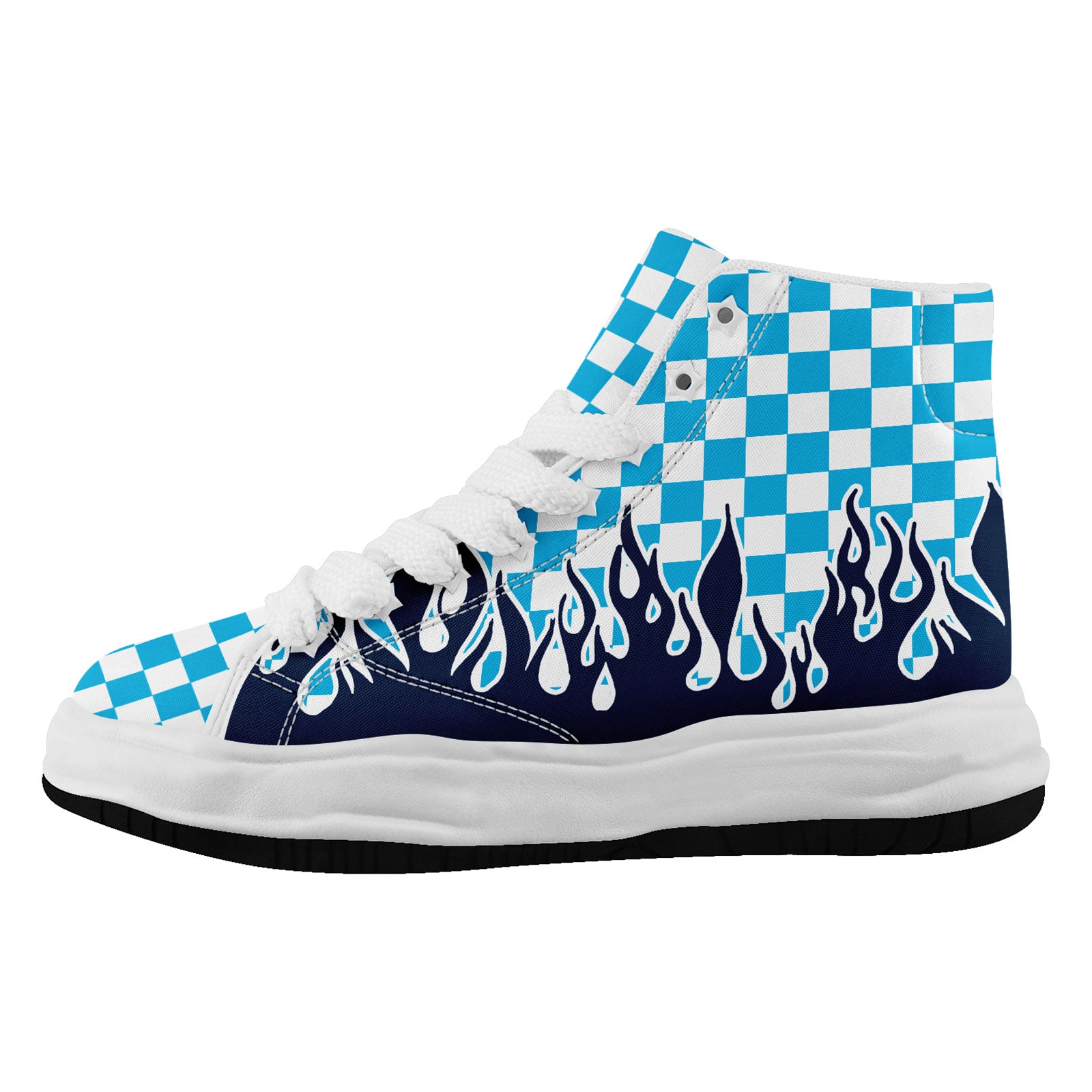 Custom Blue & White Tennessee Firesoul Shoes - Personalized Sneakers for Men & Women | Breathable Comfort for Running, Gym & Casual Wear (Style FN039 D020272, Size 32)