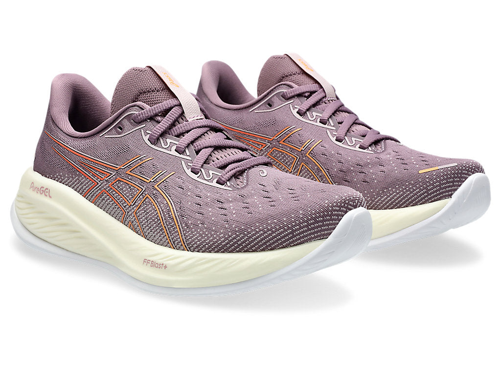 ASICS Women's Gel-Cumulus 26 Running Shoes (B Width) - Dusty Mauve/Faded Orange | Cushioned Road Running Sneakers for Women | Perfect for Long Distance Jogging & Daily Workouts