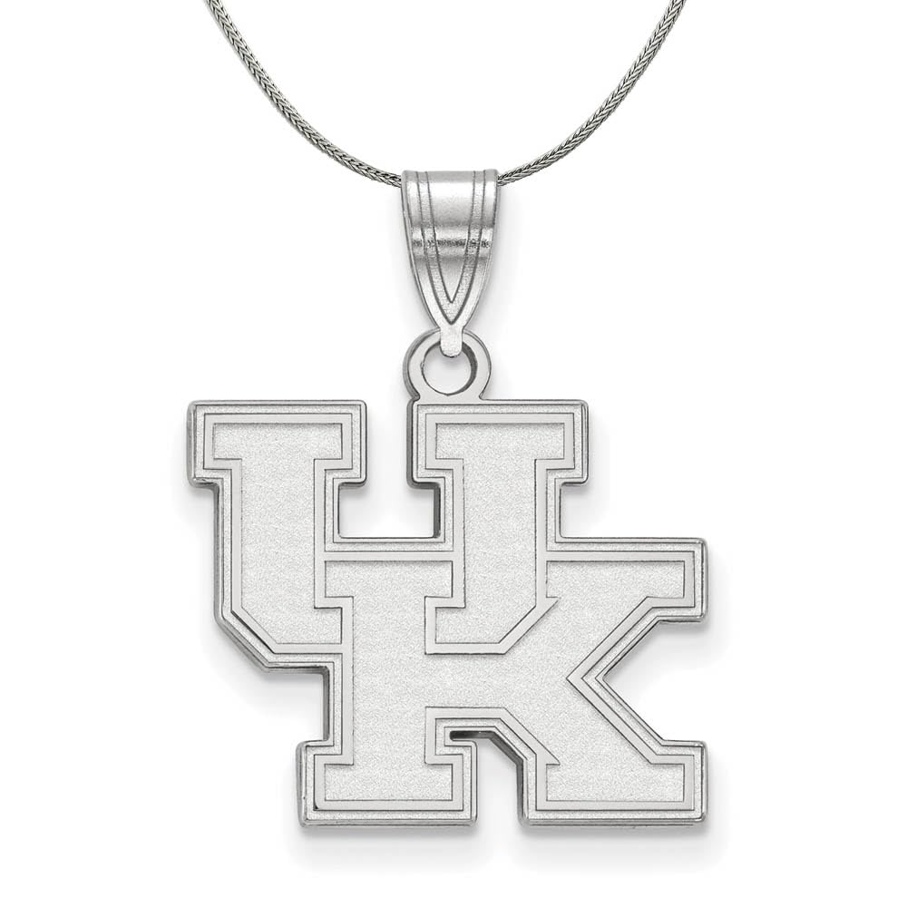 UK Kentucky Sterling Silver Black Bow Necklace - Perfect for Gifts, Graduation & Wildcats Fans