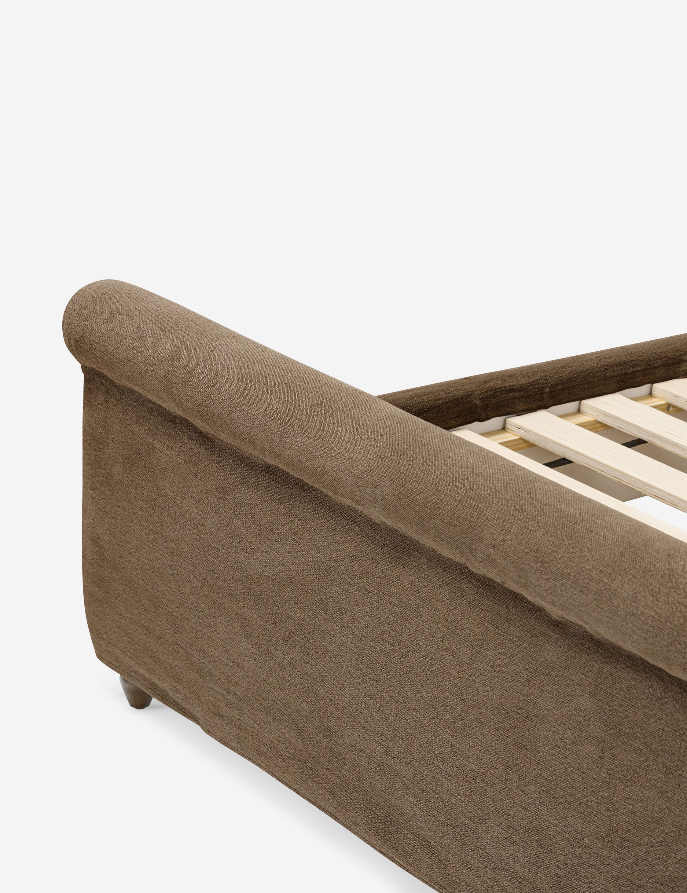 Amber Lewis x Four Hands Dalia Slipcover Bed - Modern Upholstered Bed Frame with Removable Cover for Bedroom Decor | Perfect for Master Bedroom, Guest Room & Cozy Home Styling