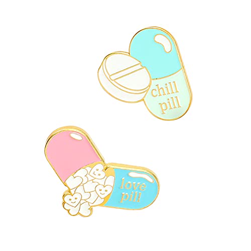 2 Pieces Chill Pill Pin