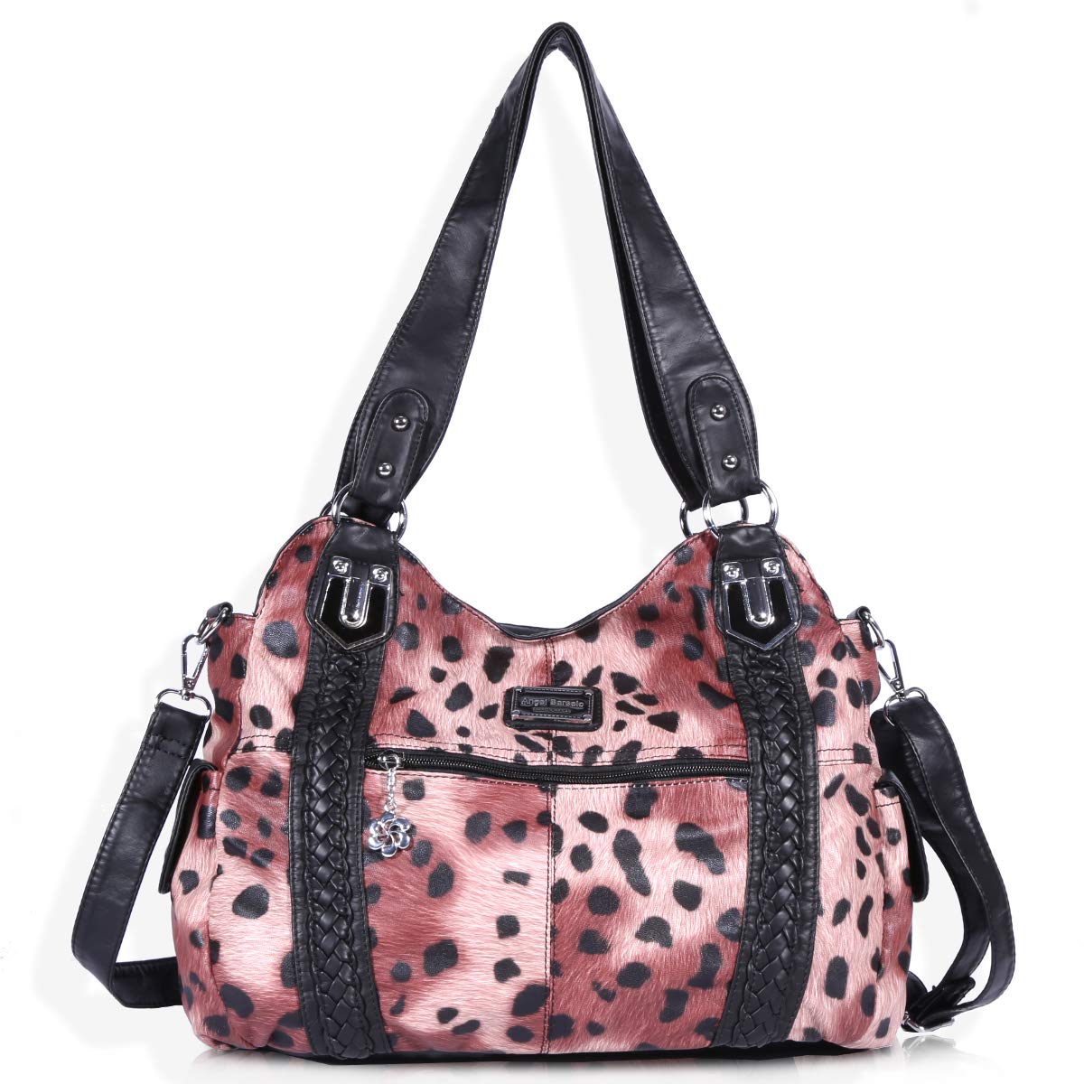 Angel Barcelo Women's Roomy Hobo Handbag - Stylish Leather Shoulder Bag & Tote Purse for Work, Travel & Everyday Use