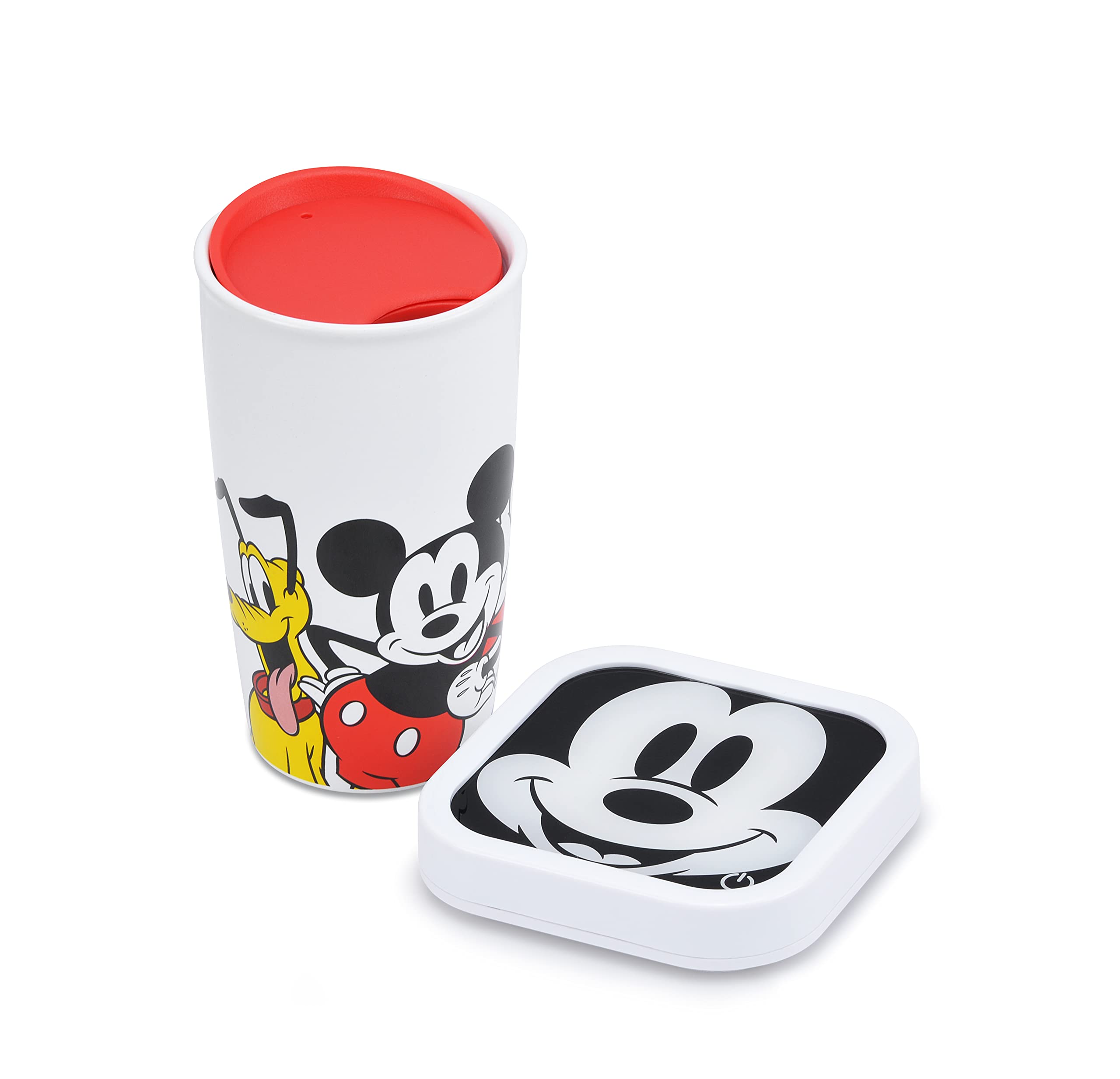 Disney Mickey & Friends 16oz Glass Top Mug Warmer with Included Mug - Perfect for Coffee, Tea & Hot Drinks at Home or Office