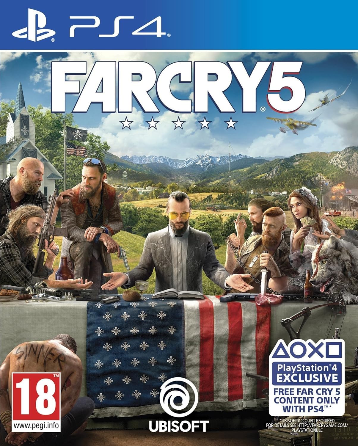 Far Cry 5 PS4 Game with Exclusive Content | Open-World Action Adventure | Perfect for Solo & Multiplayer Gaming on PlayStation 4