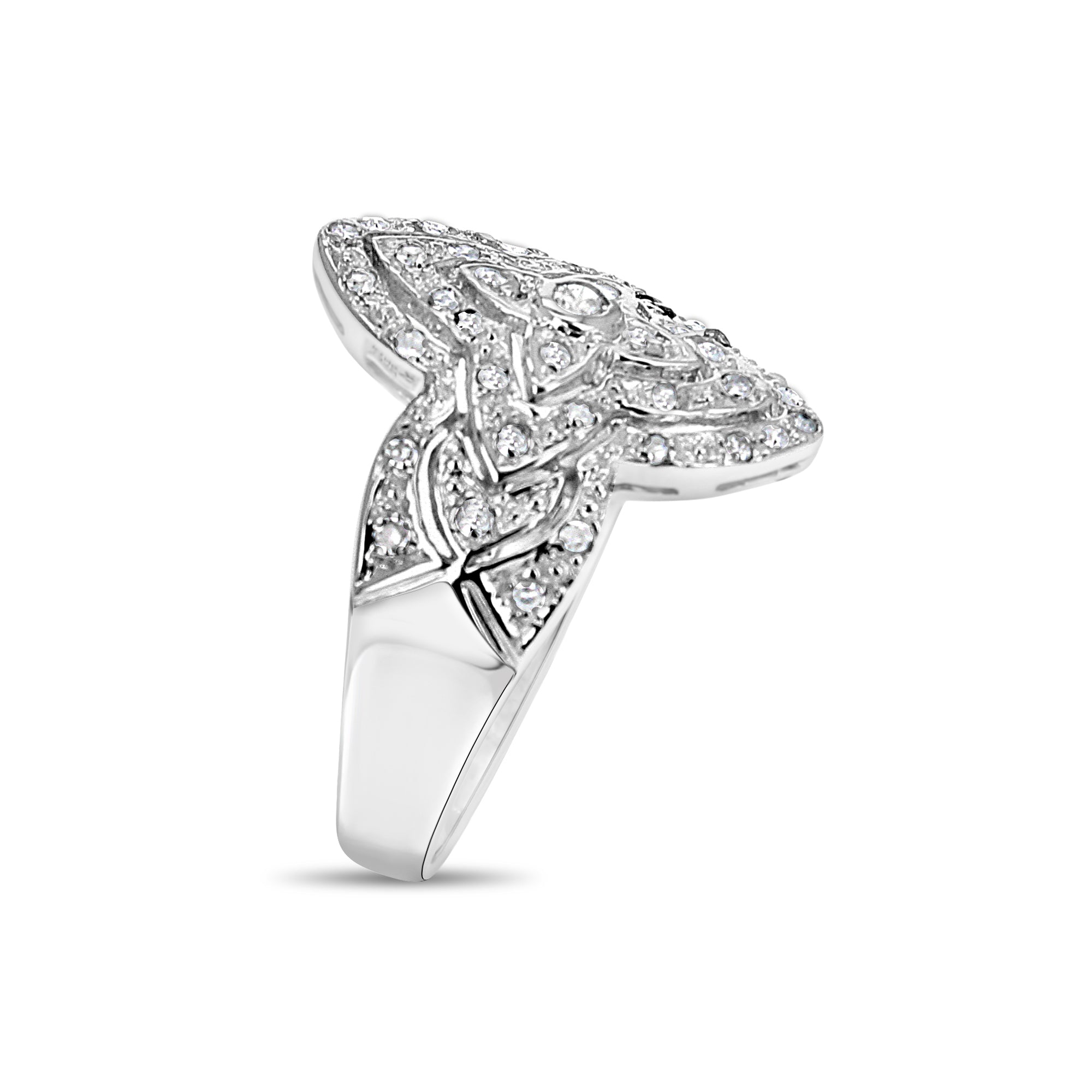 Art Deco Style Diamond Ring for Women - Vintage Inspired Engagement & Wedding Jewelry - Perfect for Anniversaries, Proposals & Special Occasions