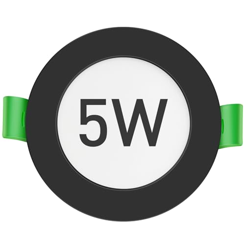 5w Black Round Cutout 75-85mm