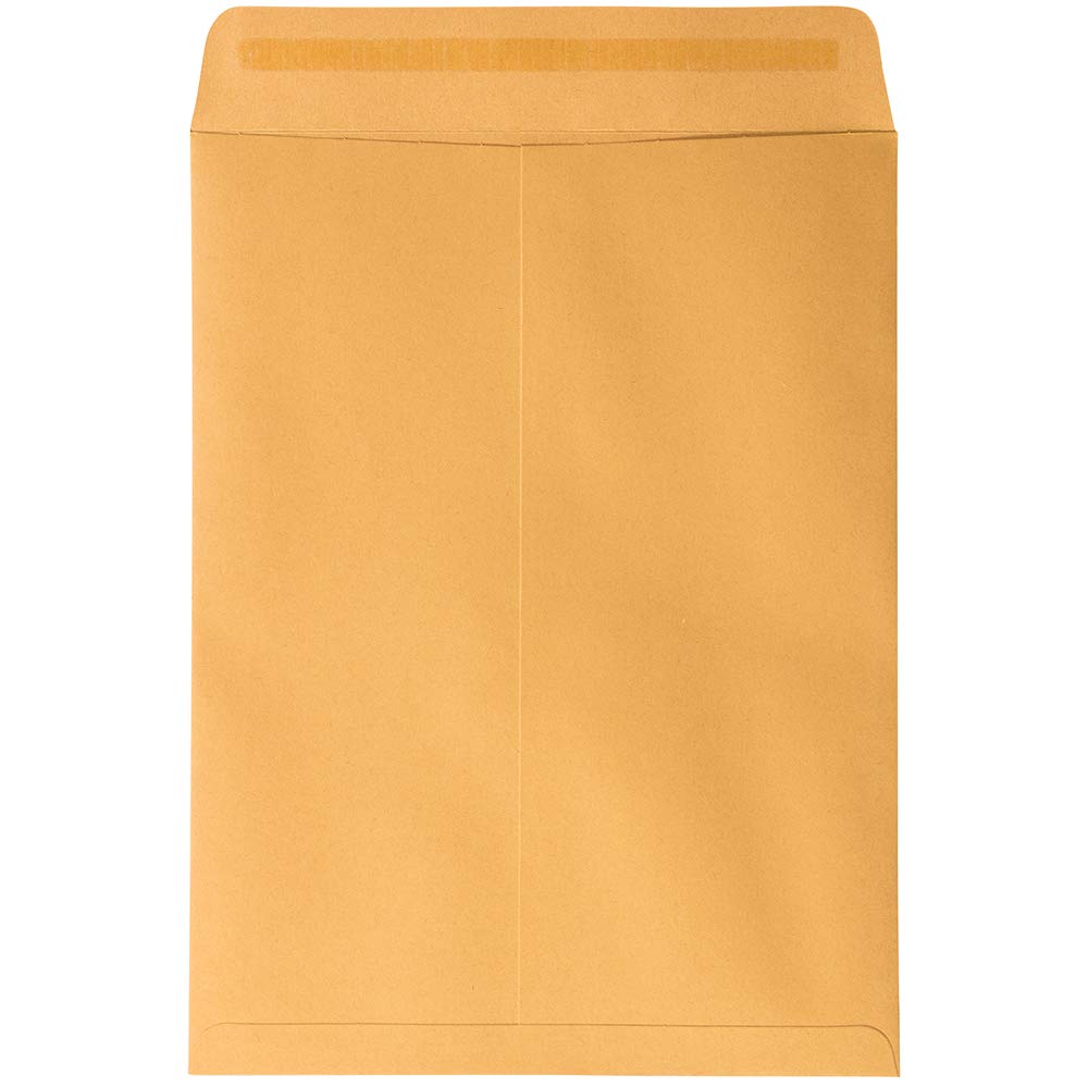 JAM PAPER 9 x 12 Open End Catalog Premium Envelopes with Peel & Seal Closure - Brown Kraft Manila - Bulk 250/Box - Perfect for Business Mailings, Office Documents & Direct Marketing Campaigns