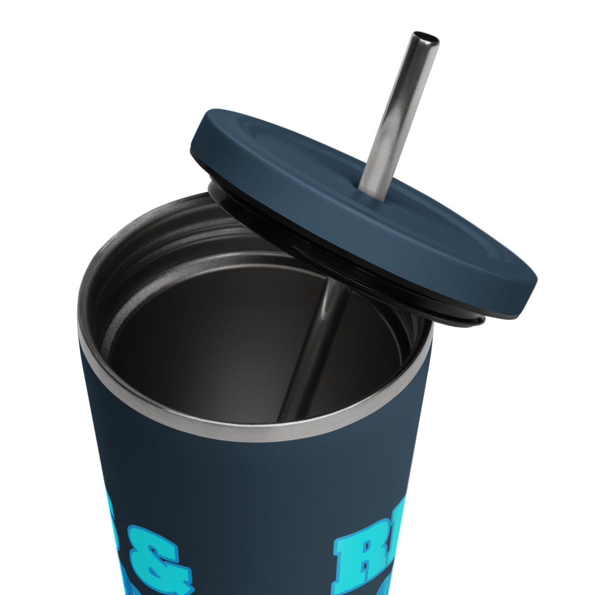 Reps & Recovery Tumbler - 20oz Insulated Stainless Steel Water Bottle with Lid & Straw - Perfect for Gym, Workouts, and Post-Training Hydration