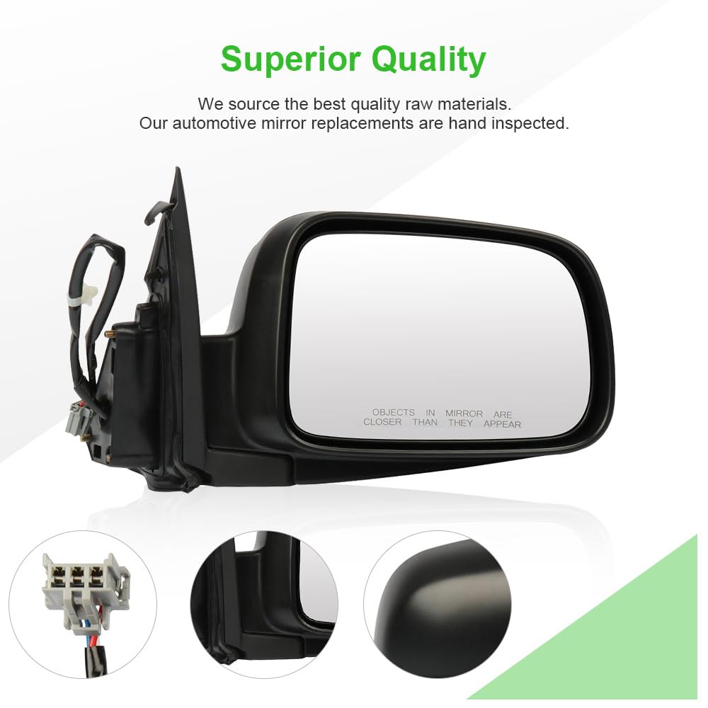 SCITOO Passenger Side View Mirror Replacement for 2002-2006 Honda CR-V - Right Power Folding Exterior Mirror (Part #HO1321215) - Perfect for Parking Assistance & Blind Spot Visibility