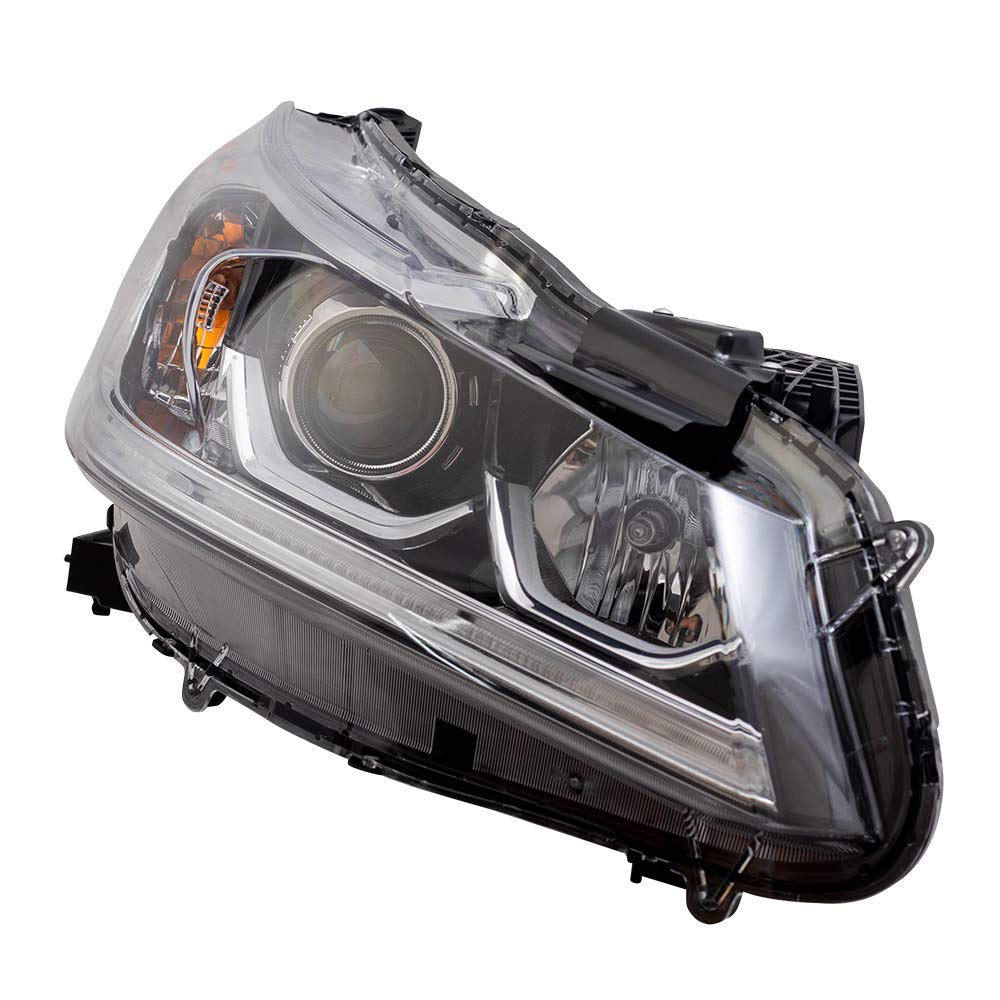 Brock Replacement Passenger Halogen Headlight for 2016-2017 Honda Accord Sedan - Perfect for Night Driving & Enhanced Visibility