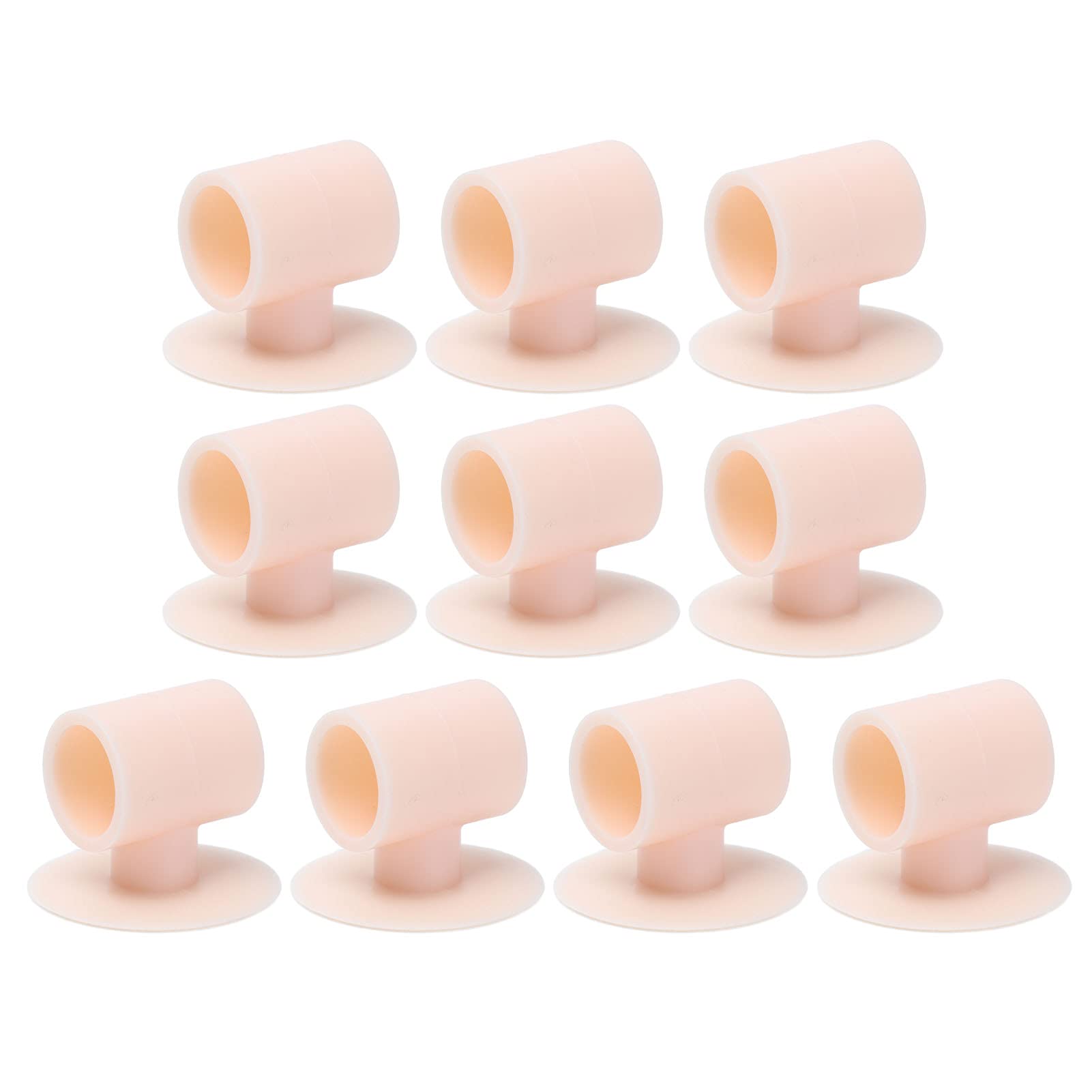 Buachois 10-Pack Silicone Door Knob Protectors - No Drill, Noise Reducing, Shock Absorbing Bumpers for Home & Office (Pink) - Perfect for Childproofing, Pet Safety, and Furniture Protection