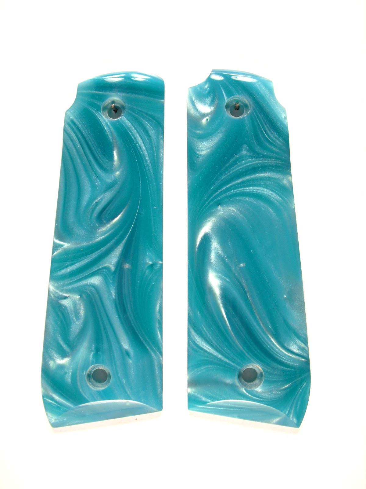 Premium Robin Egg Pearl Ruger Mark IV 22/45 Pistol Grips - Custom Handgun Grips for Enhanced Grip & Style - Perfect for Target Shooting, Competition & Concealed Carry