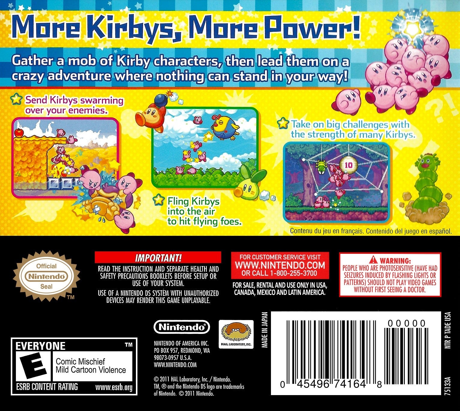 Kirby Mass Attack - Nintendo DS Action Adventure Game for Kids & Adults | Fun Multiplayer Battle & Puzzle Solving | Perfect for Family Game Nights & Travel Entertainment