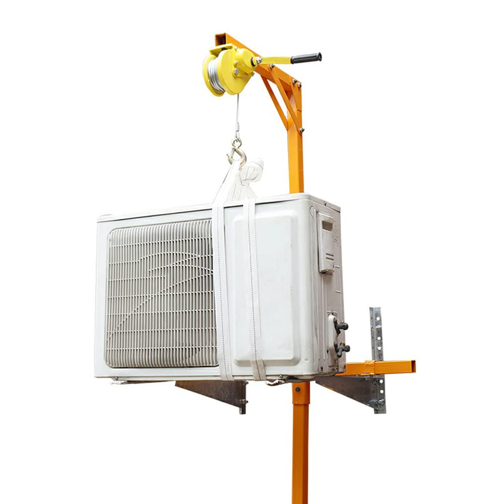 DNYSYSJ Air Conditioner Outdoor Unit Lifting Tool - Heavy Duty AC Bracket Crane with 10m Rope for Safe Installation | Perfect for HVAC Technicians & DIY Home Improvement Projects