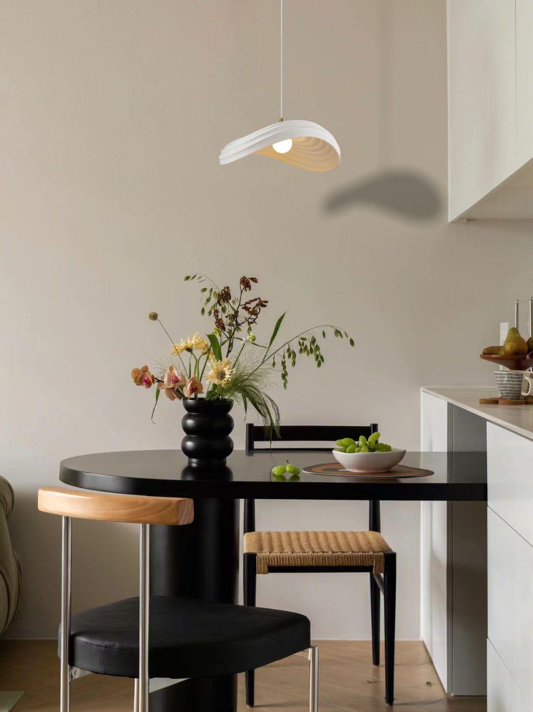 Navicula Modern Pendant Light - Sleek Hanging Ceiling Lamp for Kitchen Island, Dining Room & Bedroom Decor - Energy Efficient LED Lighting Fixture
