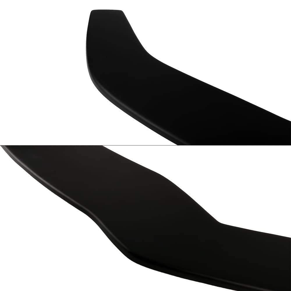 IKON MOTORSPORTS Front Splitter Lip & Rods for 2013-2020 Toyota 86 | Matte Black Polypropylene Body Kit | Air Dam Chin Bumper Spoiler with NEO Rods | Enhanced Aerodynamics & Sporty Styling for Street & Track Performance