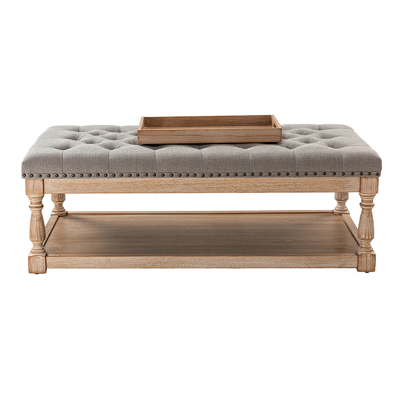 Isaak Upholstered Storage Ottoman Bench with Lift Top - Extra Seating & Hidden Storage for Living Room, Bedroom, or Nursery - Perfect for Blankets, Toys & Home Organization