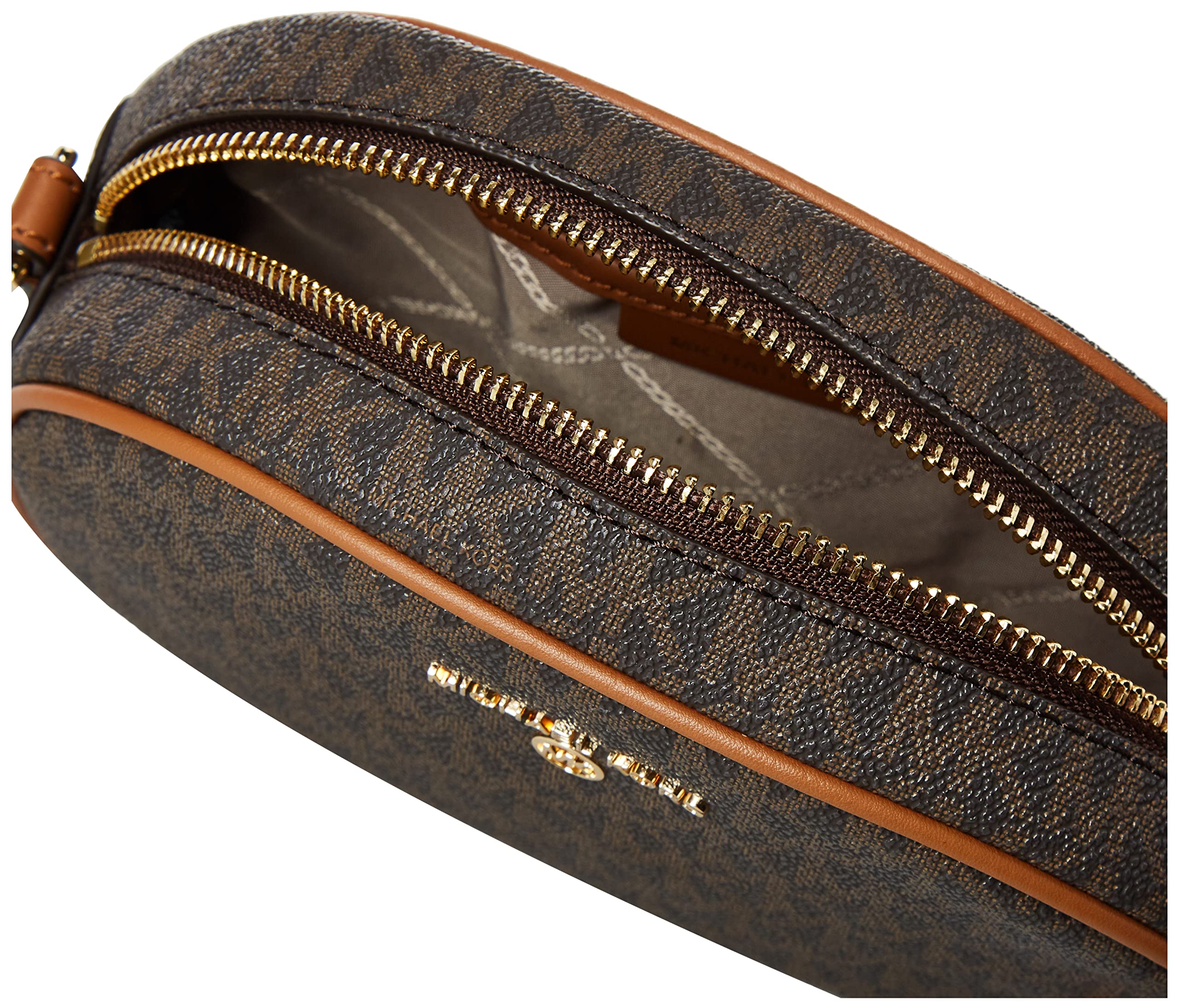 Michael Kors Jet Set Charm Small Oval Camera Crossbody Bag - Stylish Leather Purse for Women | Perfect for Travel, Work & Everyday Use