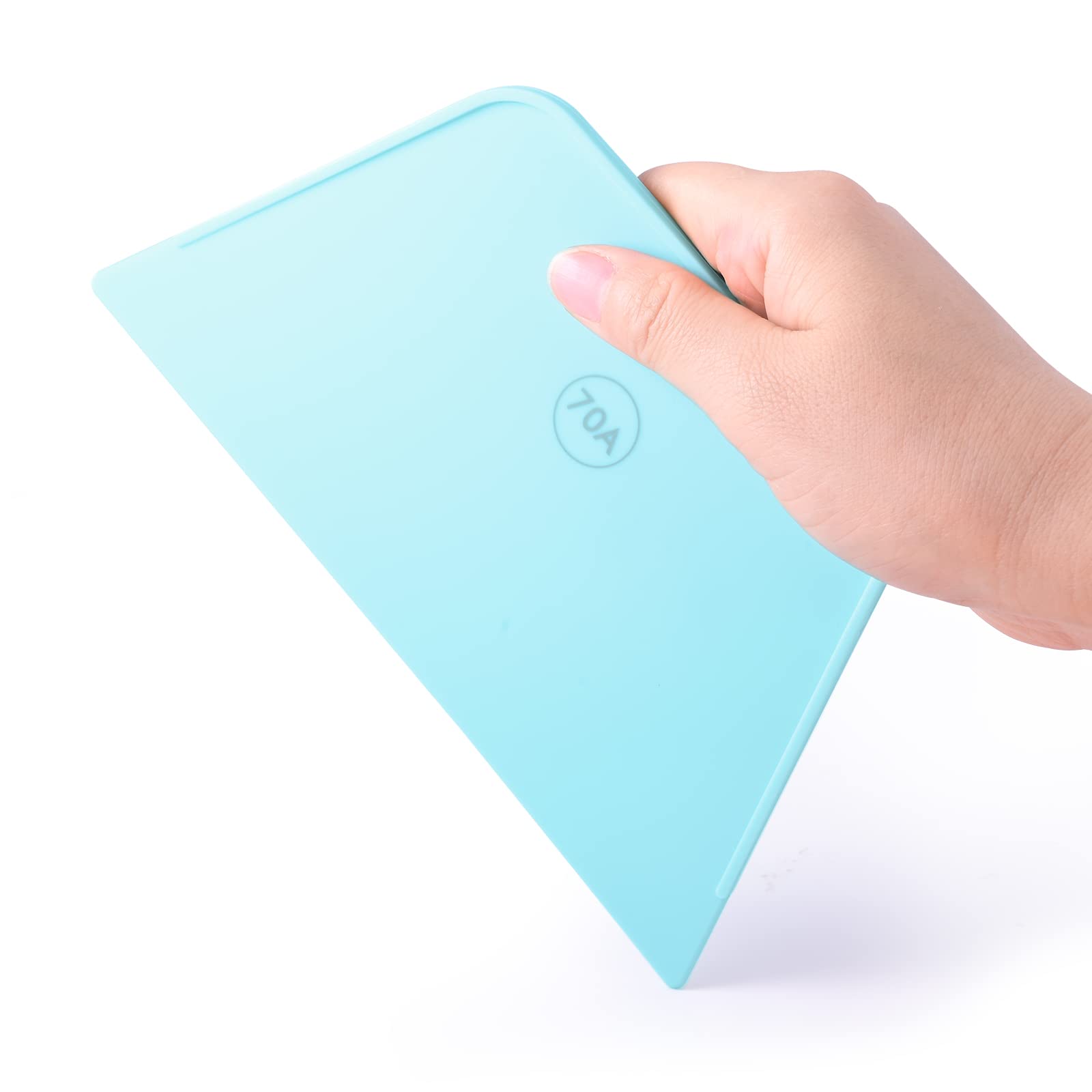 FOSHIO Wallpaper Smoothing Tool - Blue Flexible Wallpaper Squeegee for Vinyl, Peel & Stick Wallpaper & Window Film Installation - Perfect for Home Decor, DIY Projects & Crafting