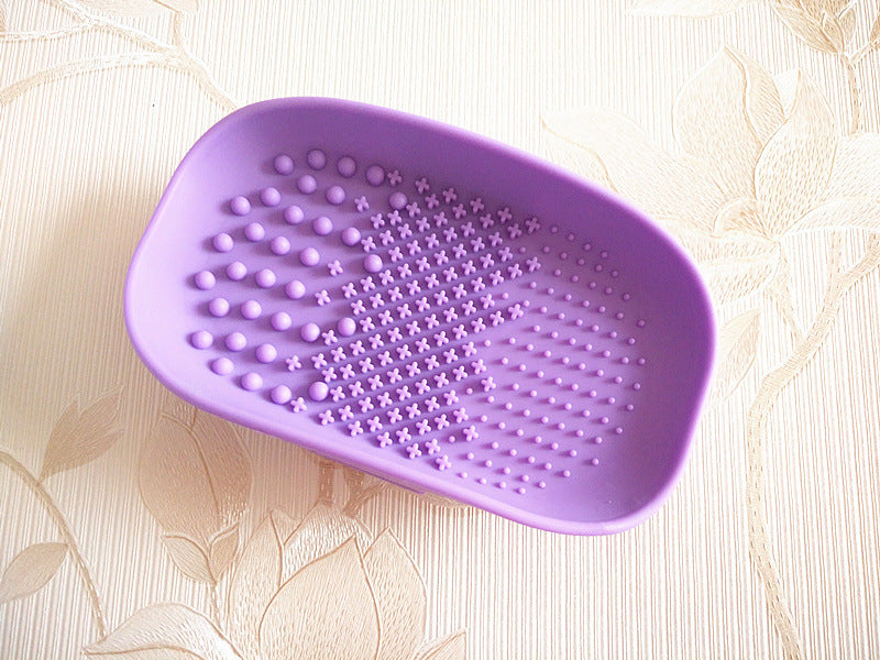 Premium Silicone Makeup Brush Cleaner Pad - Deep Cleaning Mat for Foundation, Eyeshadow & Cosmetic Brushes - Perfect for Home & Professional Makeup Artists