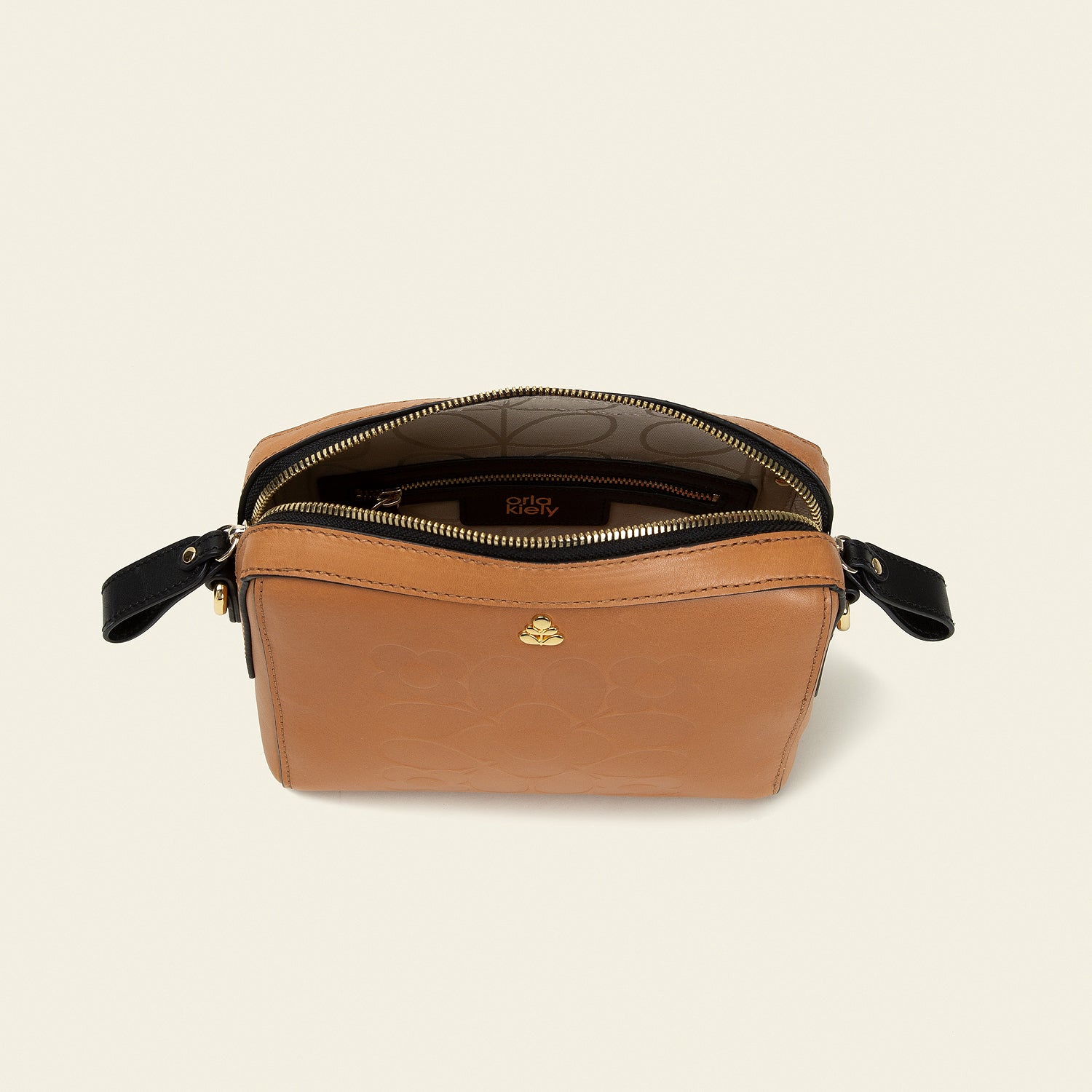 Juno Leather Crossbody Bag in Tan - Stylish & Lightweight for Everyday Use, Travel, and Shopping