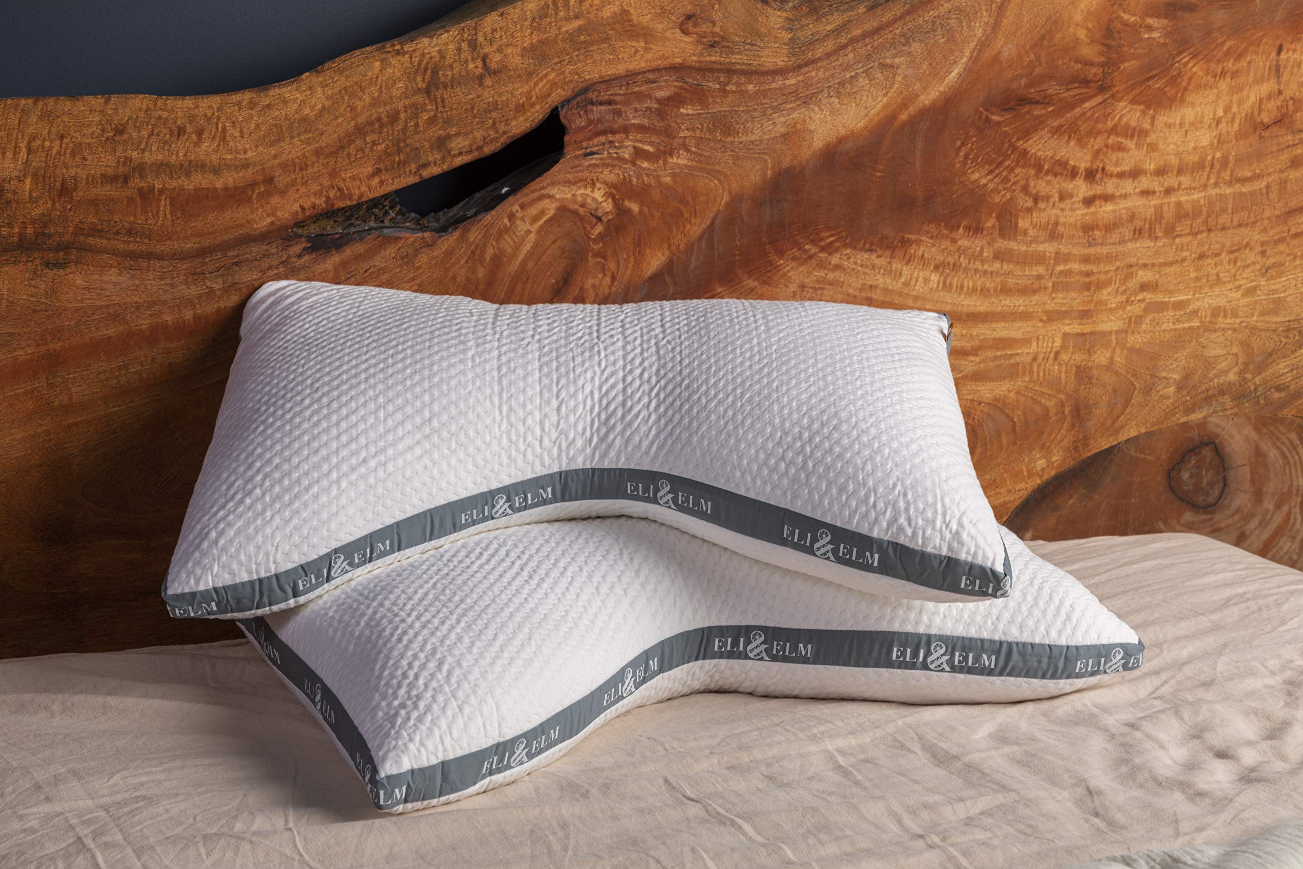 Best Ergonomic Side Sleeper Pillow for Neck Pain Relief - Cooling Latex Pillow with Breathable Cover & U-Shape Contour Design - Queen Size Bed Pillow for Side Sleepers (Includes Pillow & Case) - Perfect for Back Pain Relief, Shoulder Support & Better Sleep Posture