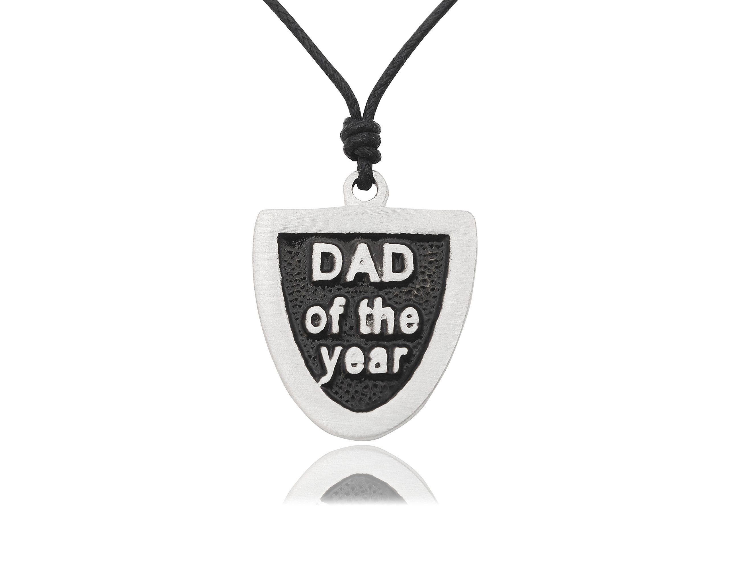 Father's Day Silver Pewter Charm Necklace - Perfect Gift for Dad