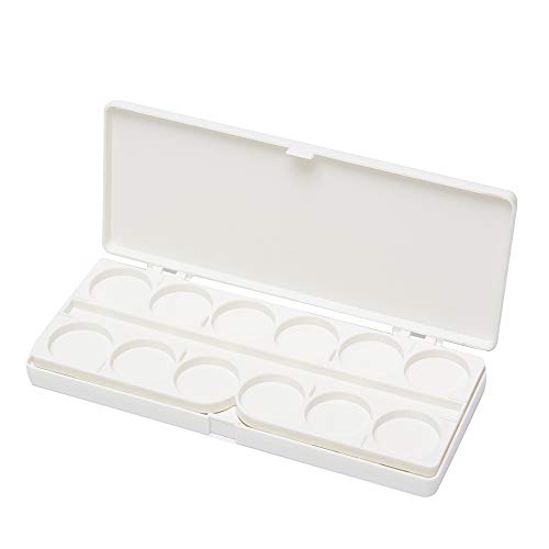 24 Grids Paint Palette - Professional Nail Art & Drawing Color Mixing Tray with Glue - Perfect for DIY Nail Design, Acrylic Painting, and Art Projects