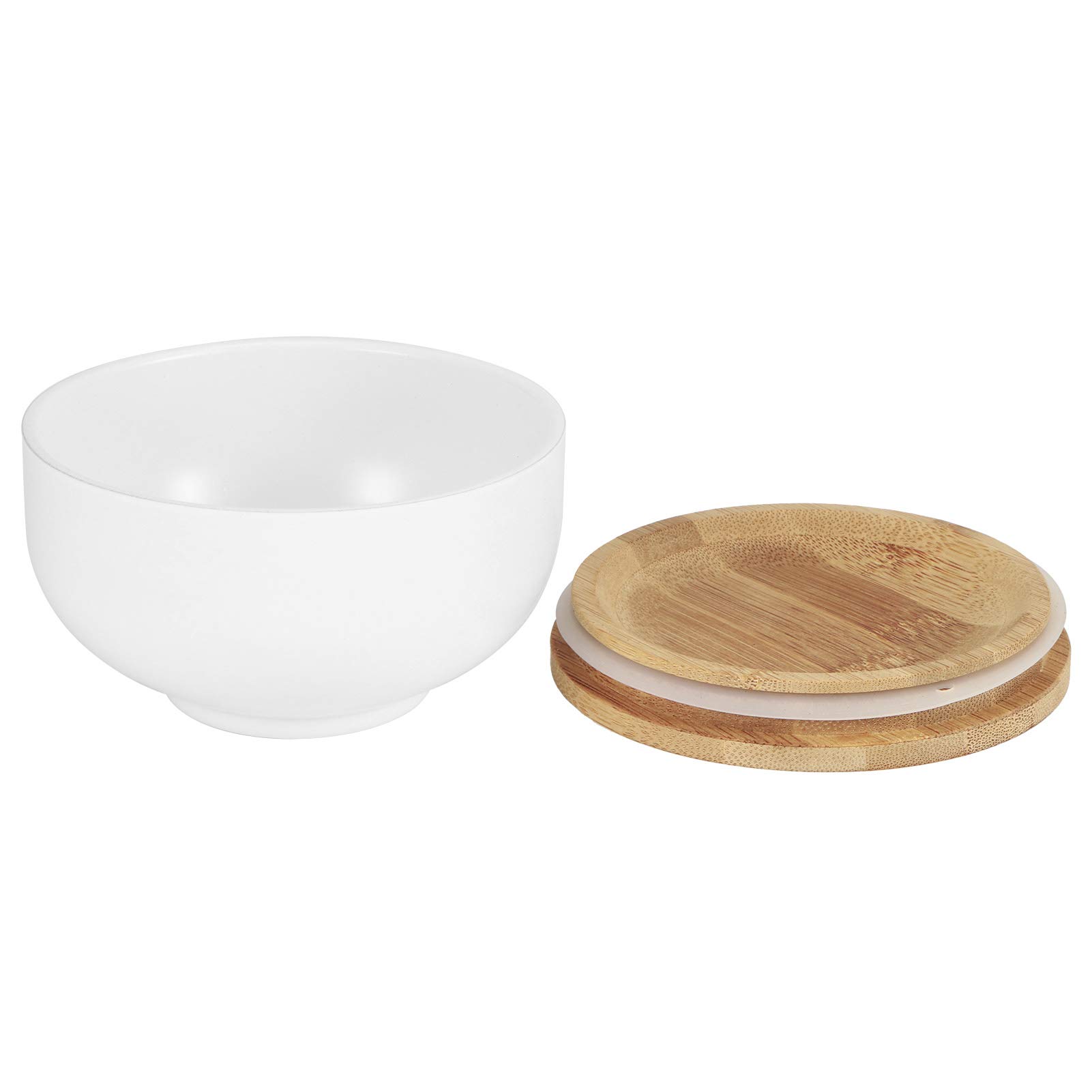 Double Wall Stainless Steel Salad Bowl - Insulated Camping Bowl for Fruits, Snacks & Veggies | Perfect for Picnics, Hiking & Outdoor Dining (White)