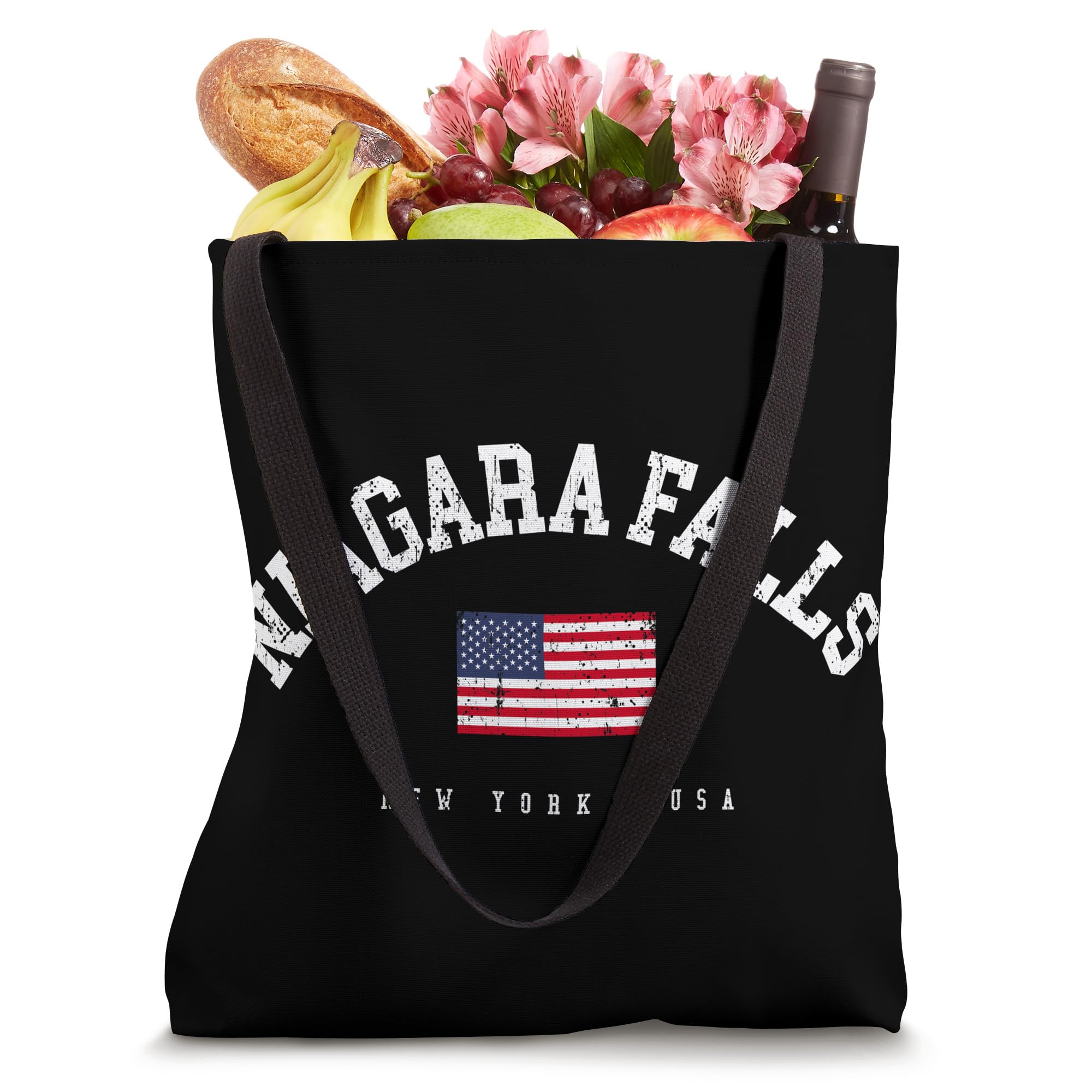 Retro USA Niagara Falls Tote Bag - Patriotic & Stylish for Travel
