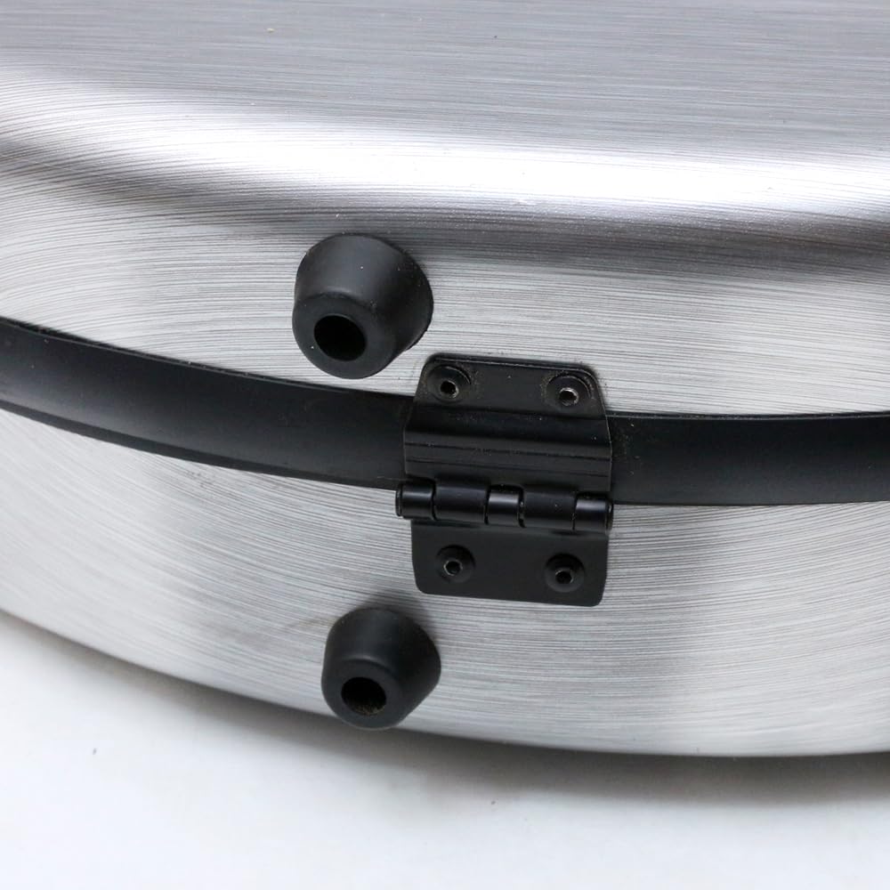 Premium 4/4 Full Size Violin Hard Case - Carbon Fiber Composite with Soft Padding, Strong Handle & Back Straps (Silver) | Perfect for Travel, Performances & School Use