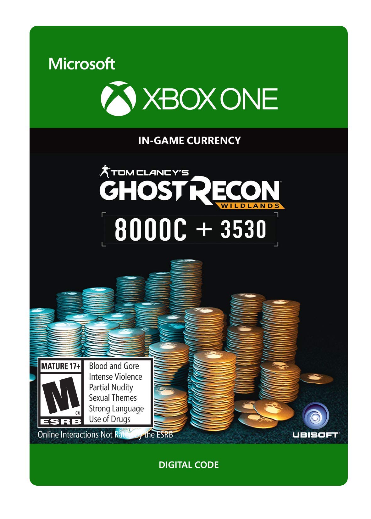 Tom Clancy's Ghost Recon Wildlands 11530 GR Credits Digital Code for Xbox One - In-Game Currency for Weapons, Vehicles & Upgrades | Fast Delivery & Instant Access