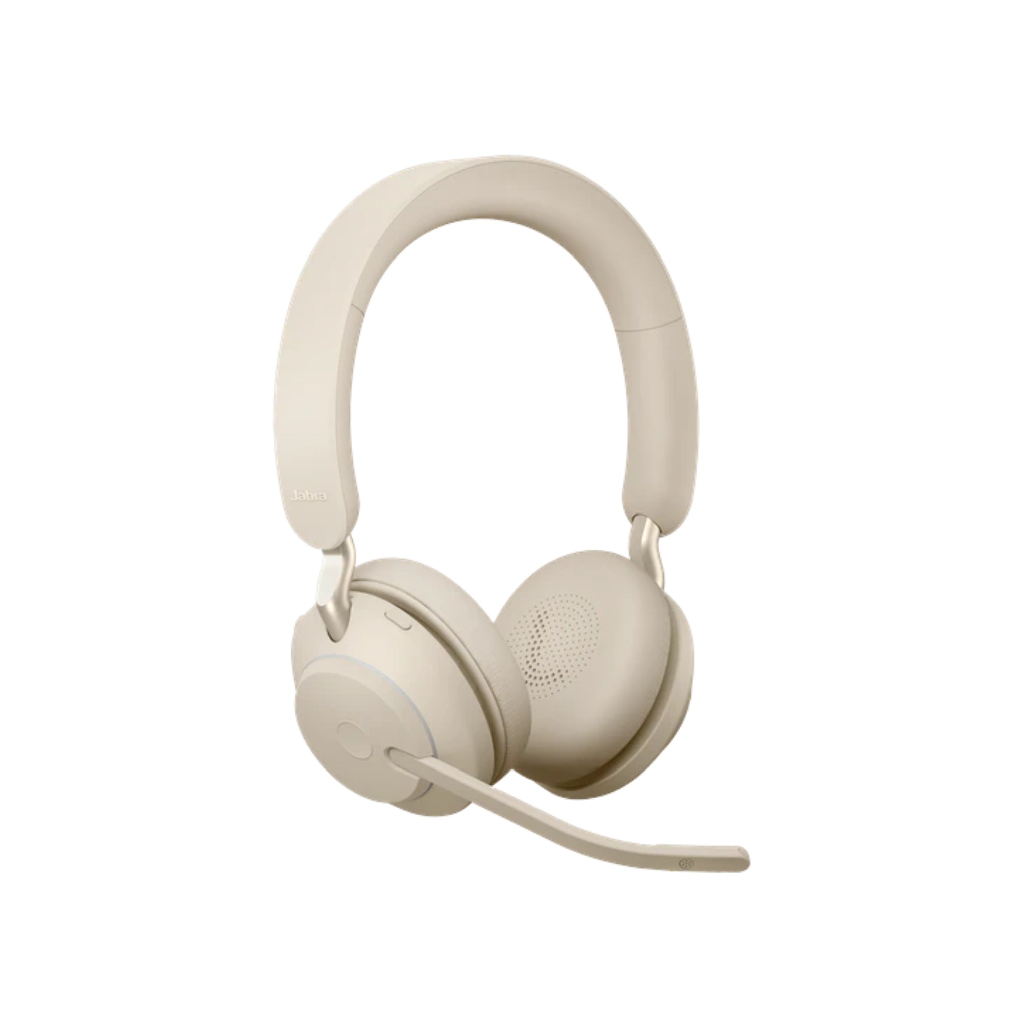 Jabra Evolve2 65 Wireless Headset with Noise Cancellation - Beige | Bluetooth Office Headphones for Conference Calls & Remote Work