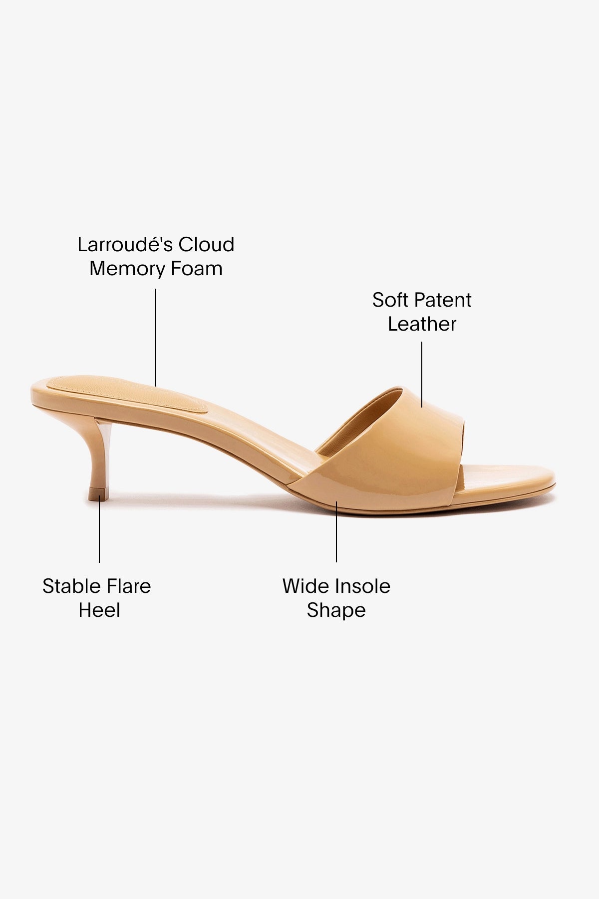 Greta Mule Tan Patent Leather Women's Shoes - Comfortable Slip-On Loafers for Office, Casual Wear & Daily Walking