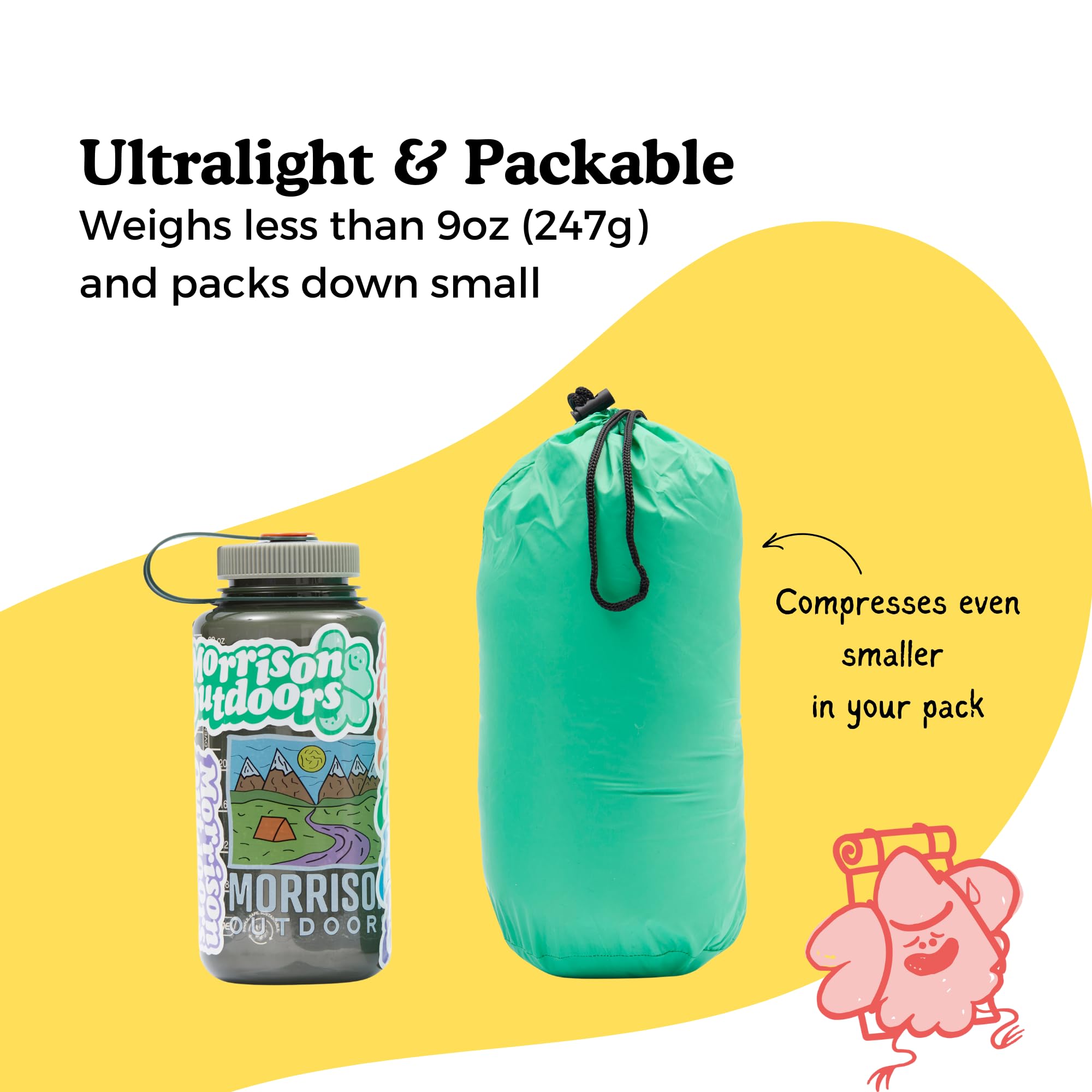 Little Mo 20 Down Baby Sleeping Bag (6-24 Months) - Warmest & Safest Ultralight Down Sleeping Bag for Infants & Toddlers | Perfect for Winter Camping, Travel & Nursery Sleep