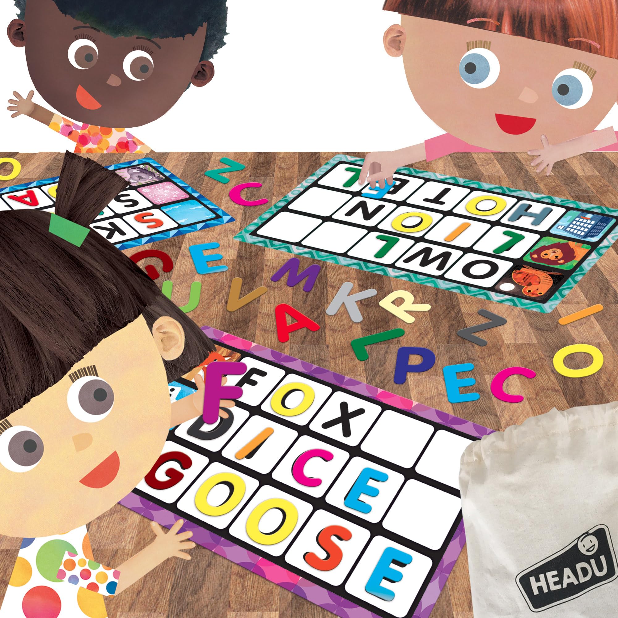 Montessori Letters & Words Educational Toys for Kids Ages 3-6 | Preschool Learning Activities, Homeschool & Classroom Supplies | Perfect for Birthday Gifts & Early Childhood Development
