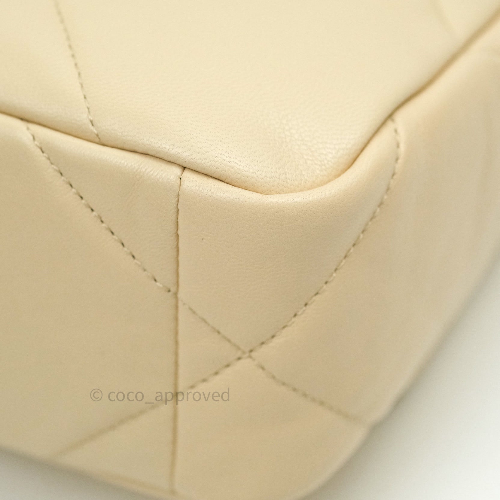 Chanel 19 Small Beige Goatskin Leather Bag with Mixed Gold & Silver Hardware - Luxury Designer Handbag for Women, Perfect for Everyday Use & Special Occasions