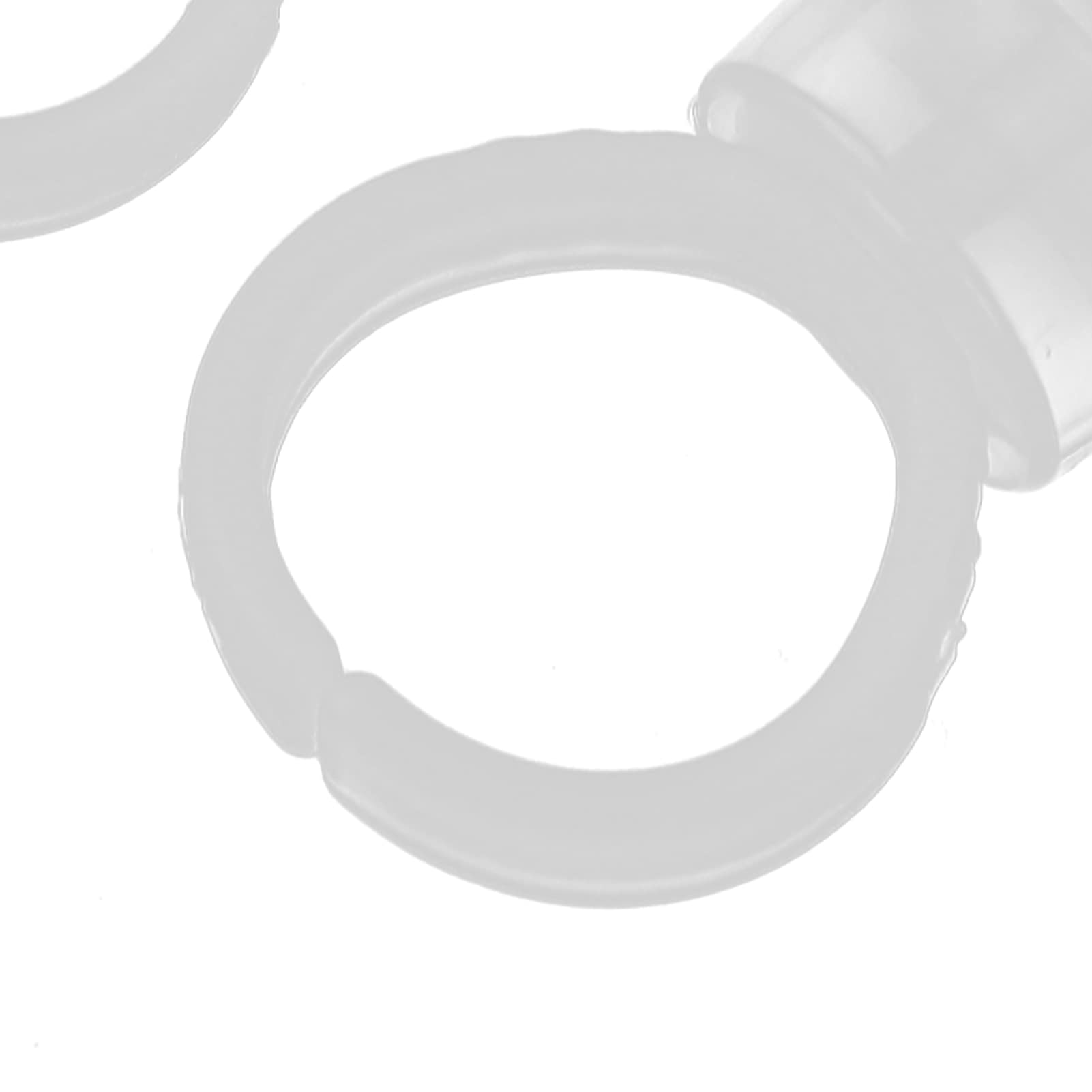50pcs Disposable Pigment Ring Cups - Eyelash Glue Holder for Lash Extensions & Nail Art - Perfect for Beauty Salons, DIY Nail Designs & Professional Lash Applications