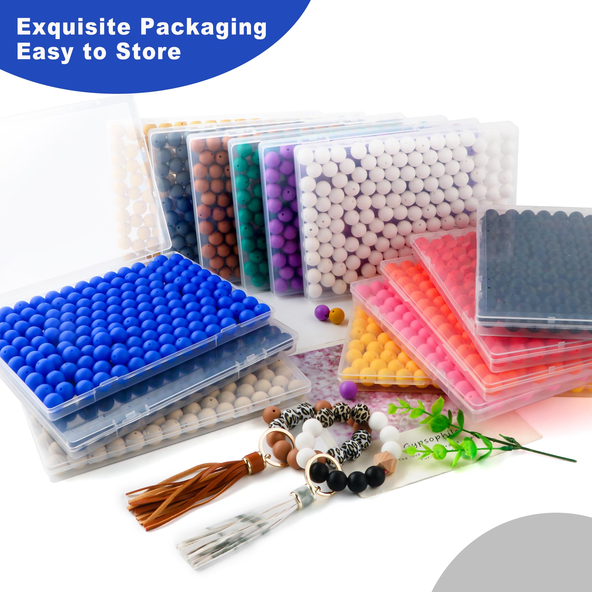 150Pcs 15mm Silicone Beads for DIY Keychain, Bracelet & Necklace Making - Bulk Round Silicone Beads for Pens, Jewelry & Craft Projects (Royal Blue) - Perfect for DIY Gifts, Party Favors & Scrapbooking