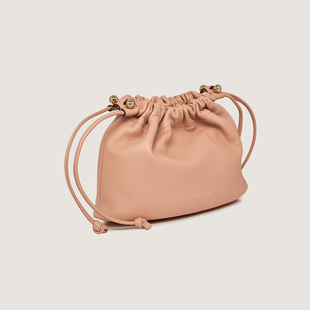 Charlotte Drawstring Bag in Dusky Rose - Stylish & Versatile Crossbody Purse for Women, Perfect for Travel, Shopping & Everyday Use