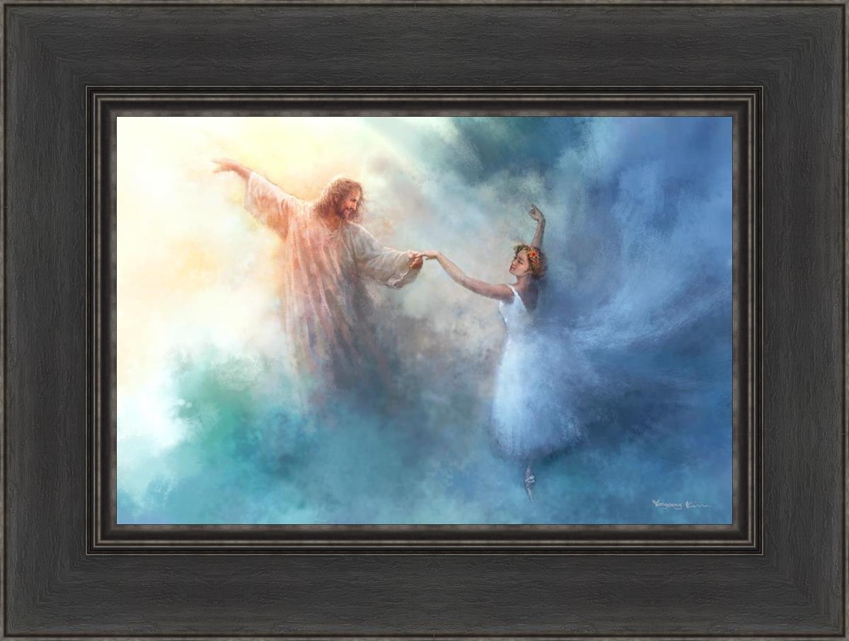 A Pas De Deux By Yongsung Kim - Elegant Ballet Art Print for Home Decor | Perfect for Dance Studios, Living Rooms & Gift Ideas