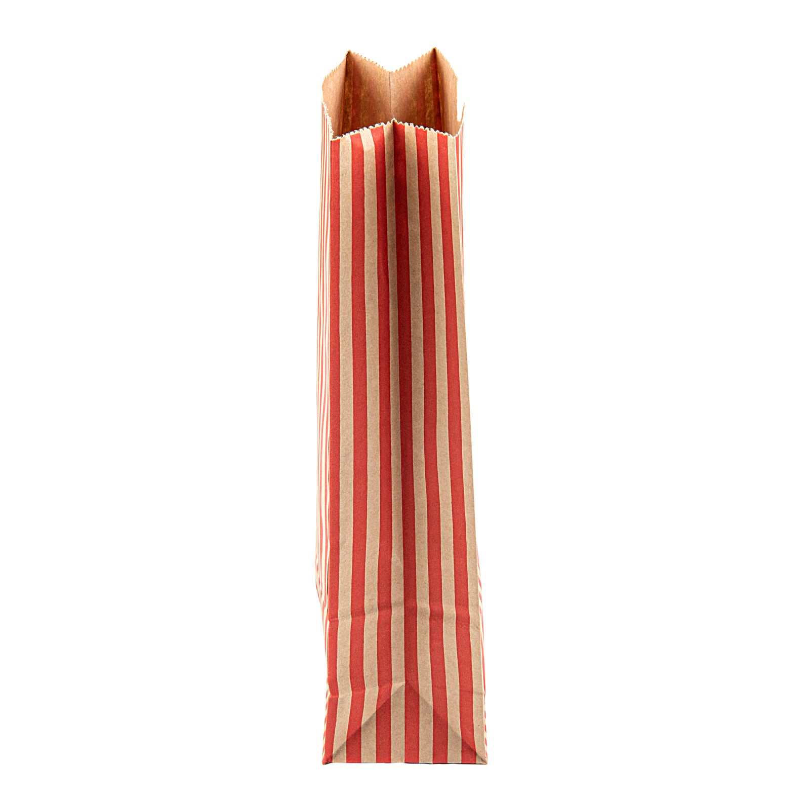 **2 oz Red & Kraft Paper Popcorn Bags - 5.25