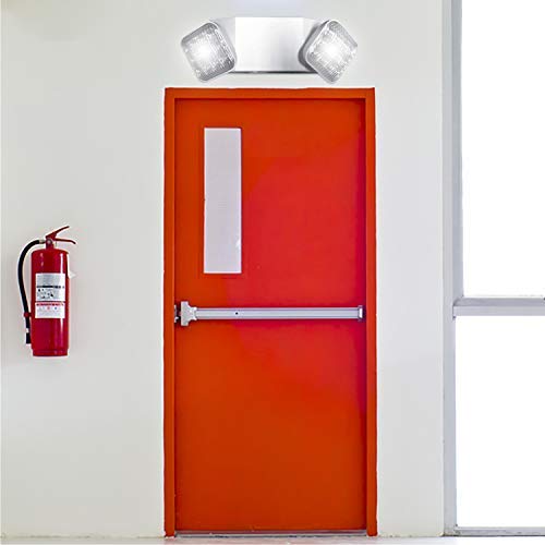 Ciata Ultra-Bright LED Emergency Lights with Battery Backup - 2 Pack Commercial & Home Use Fire Safety Lights - Durable Engineering-Grade Thermoplastic - Perfect for Power Outages, Storms & Emergency Situations
