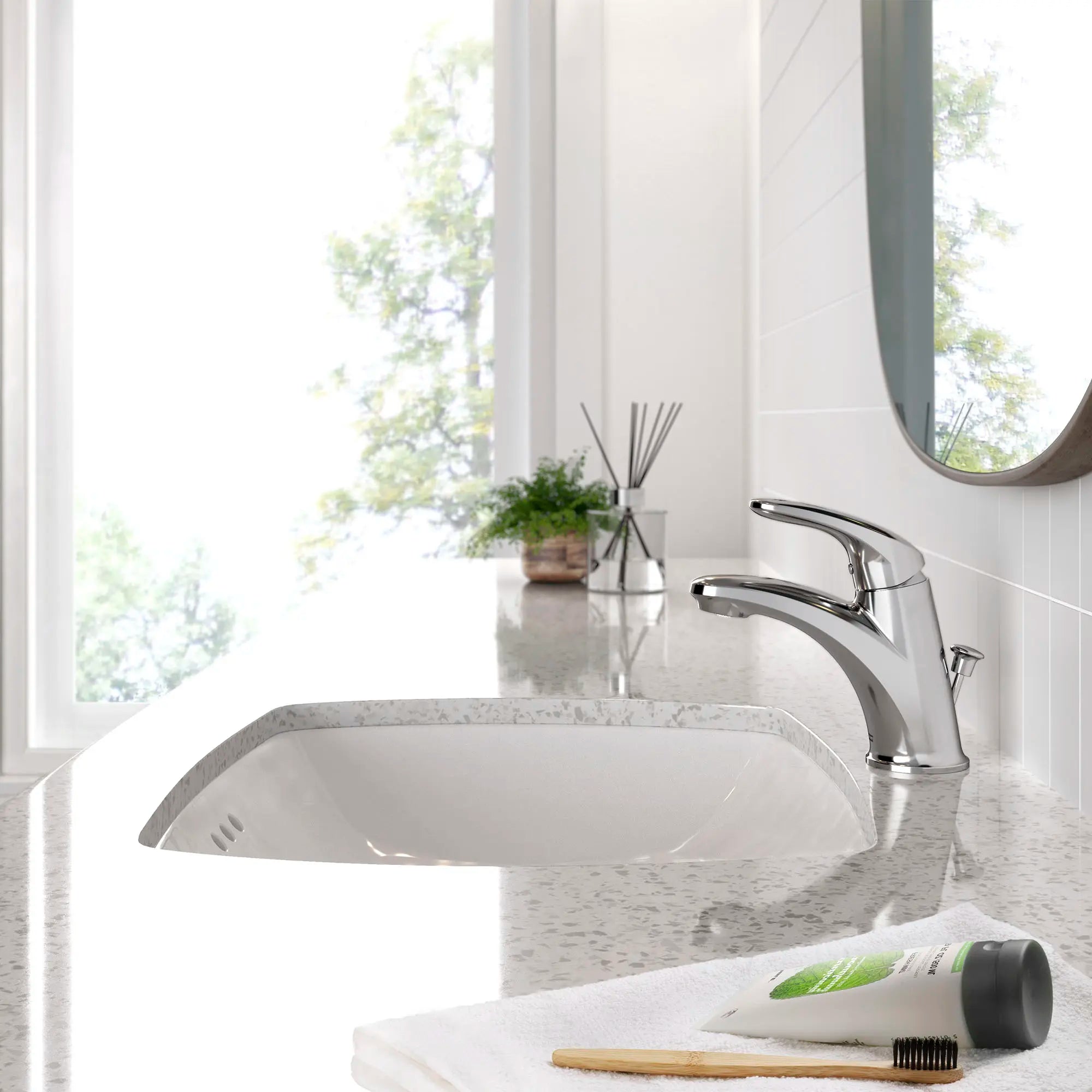 Colony PRO Single Hole Single Handle Bathroom Faucet - 1.2 GPM Water-Saving Design with Lever Handle - Perfect for Small Bathrooms & Powder Rooms